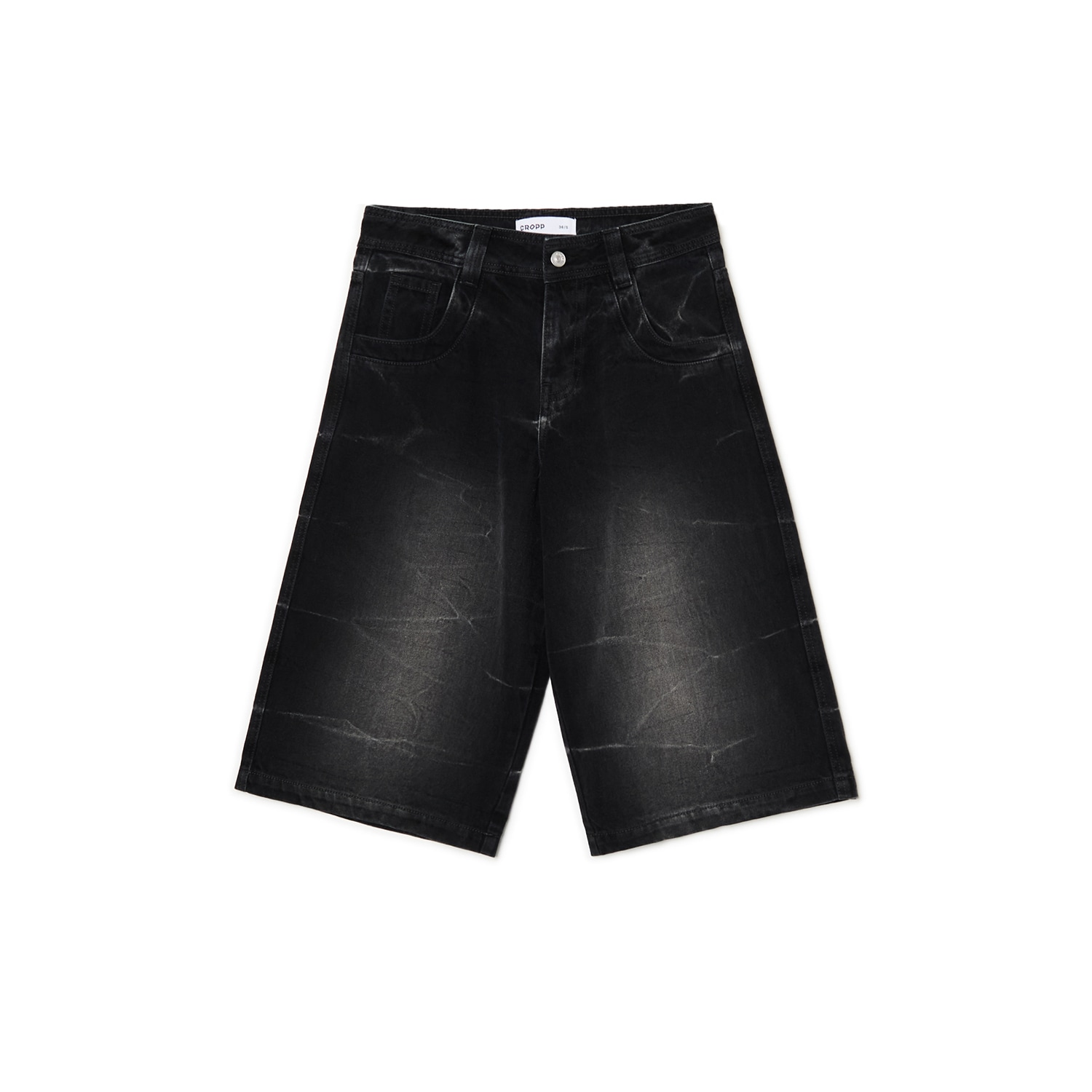 Cropp - Дънкови къси панталони - черeн