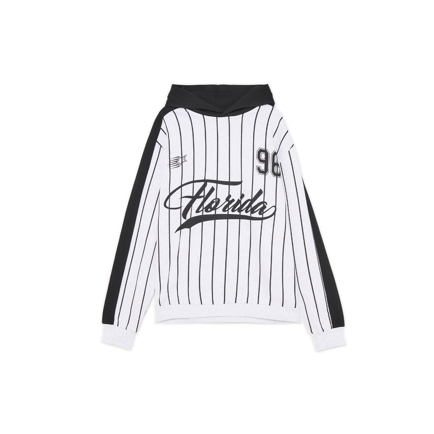 Cropp - Суитшърт с качулка и принт - Светло сиво