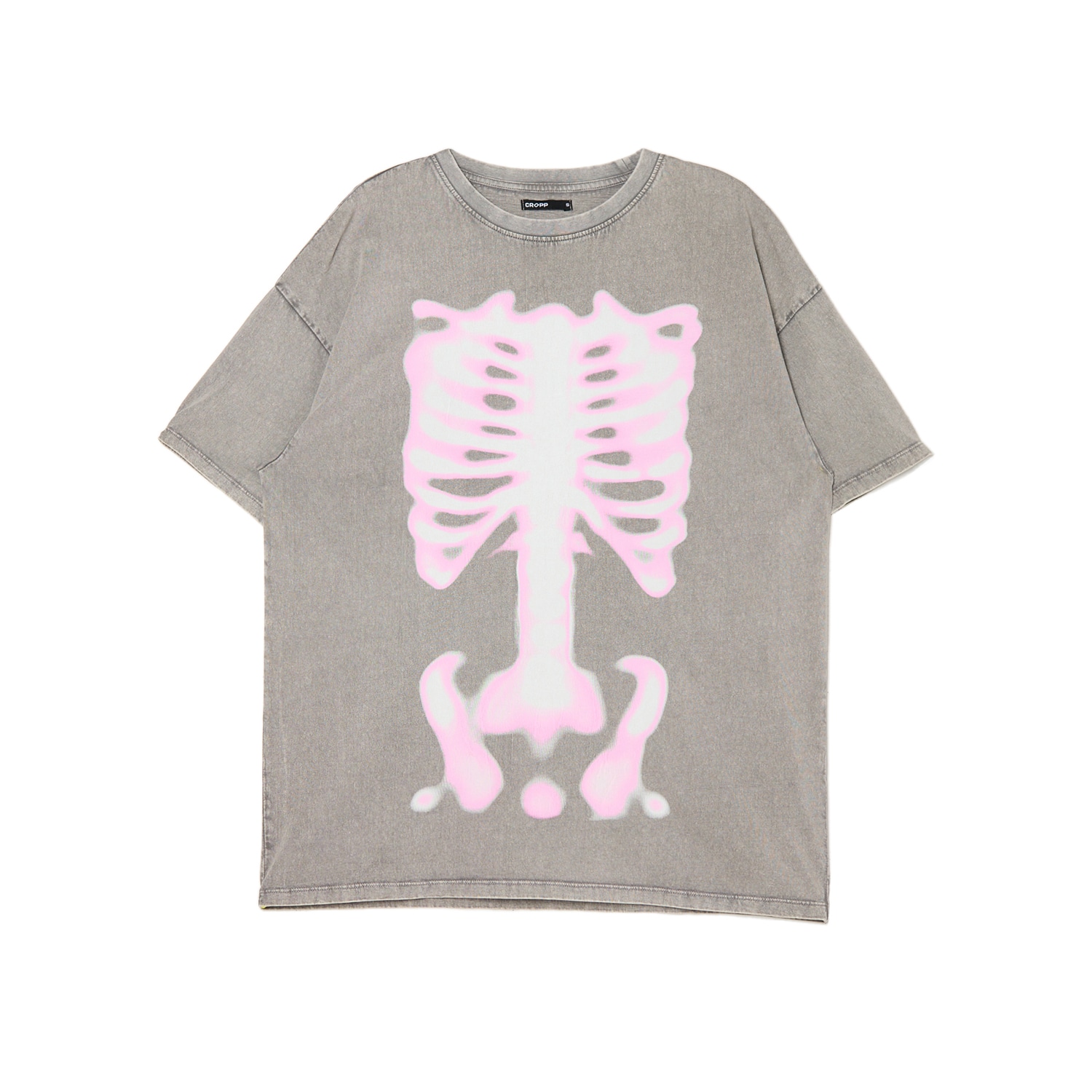 Cropp - Тениска с принт - Светло сиво