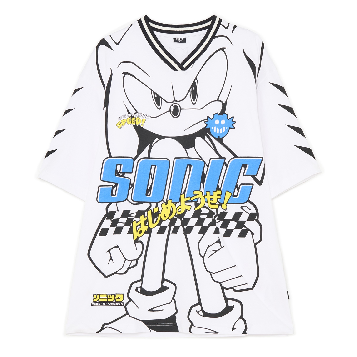 Cropp - Бяла Тениска С Принт Sonic