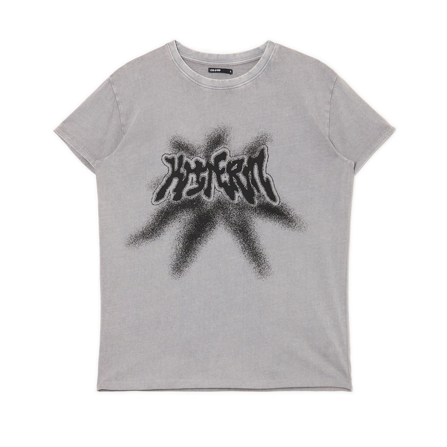 Cropp - Тениска с принт - тъмносиво