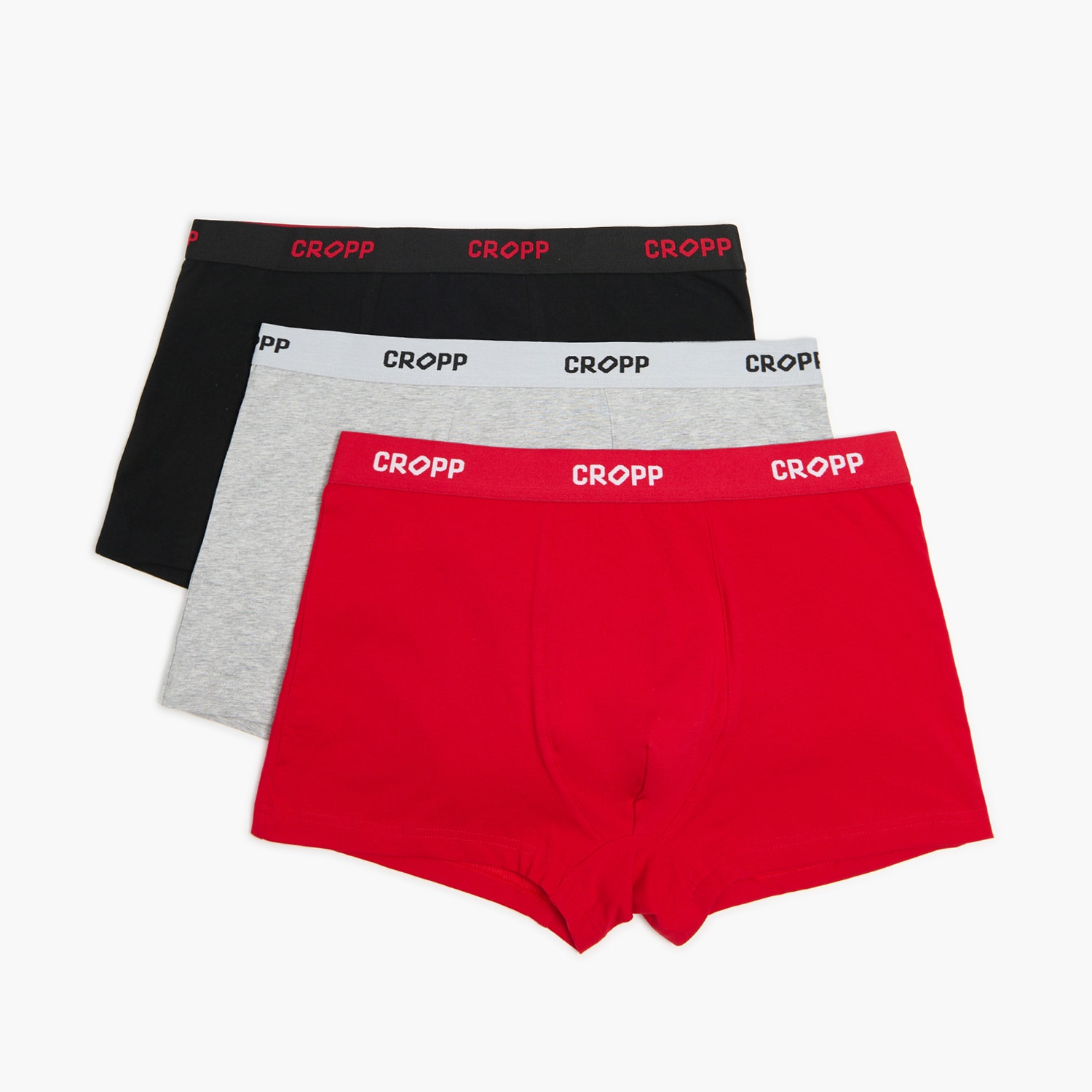 Cropp - 3 броя боксерки basic - червeн