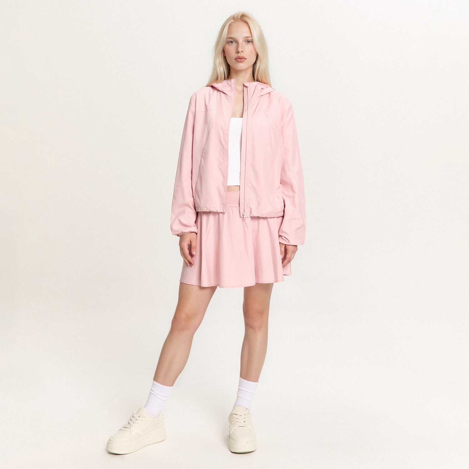 Cropp - Поли-шорти - пастелнорозово