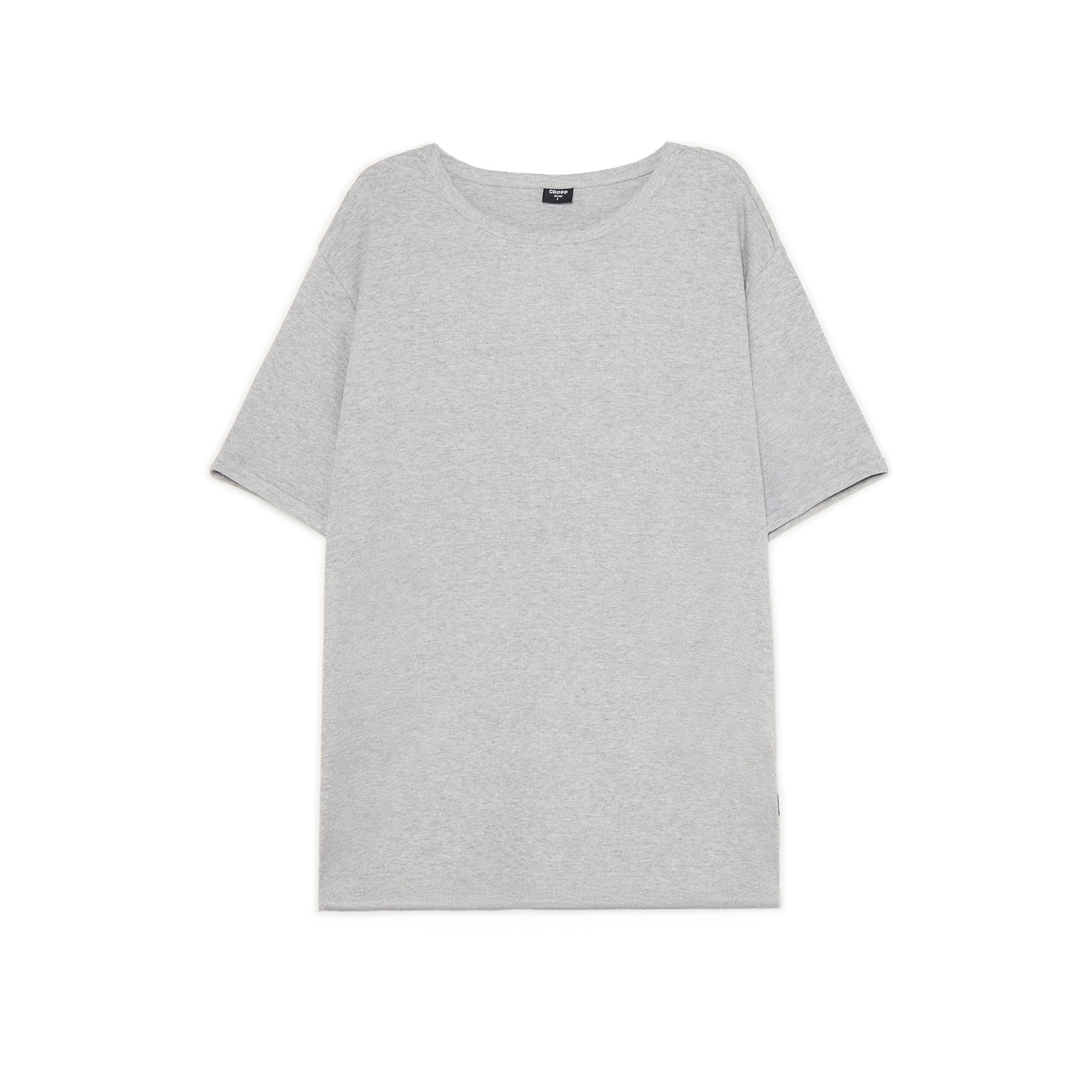Cropp - Изчистена тениска - Светло сиво