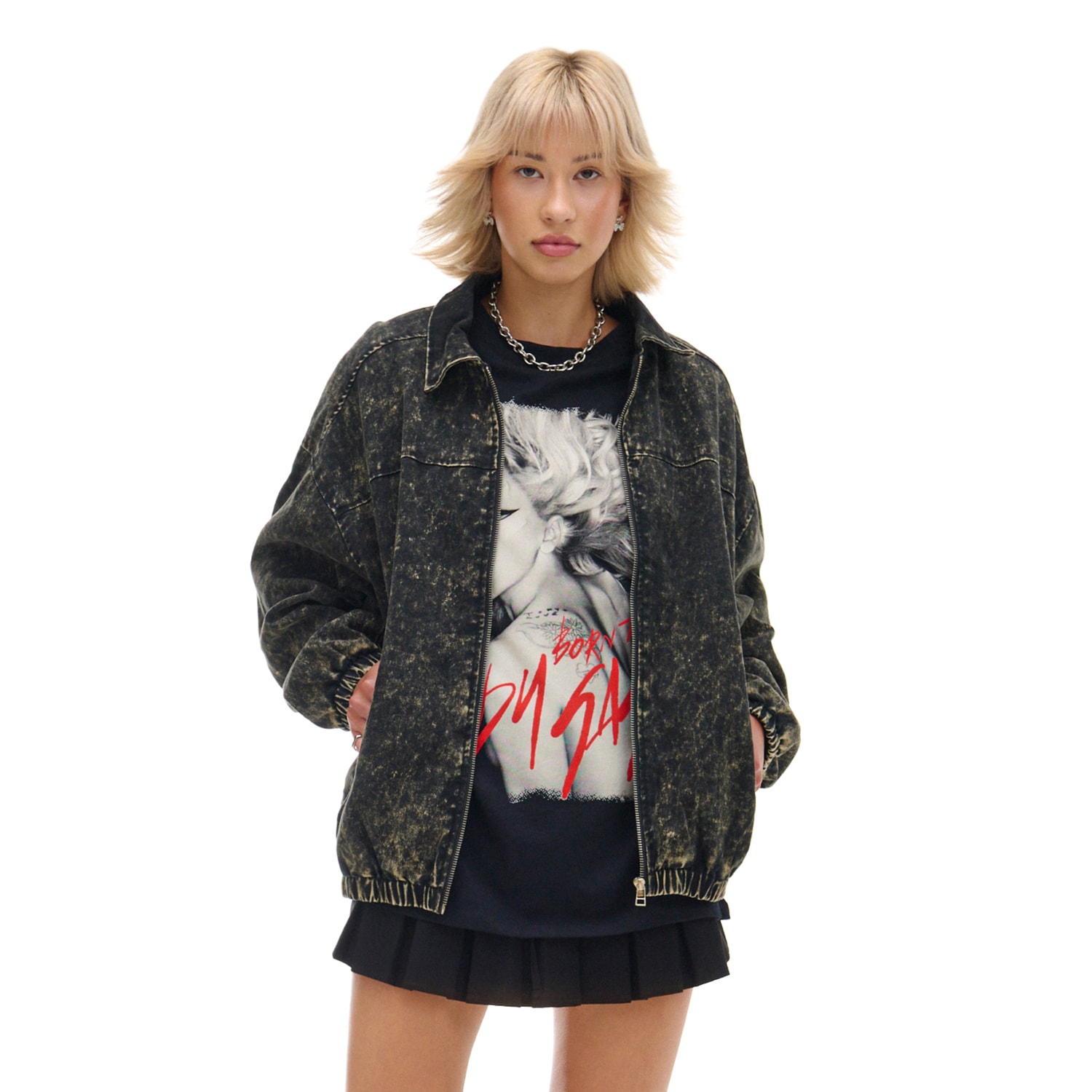 Cropp - Яке бомбър - тъмнокафяво