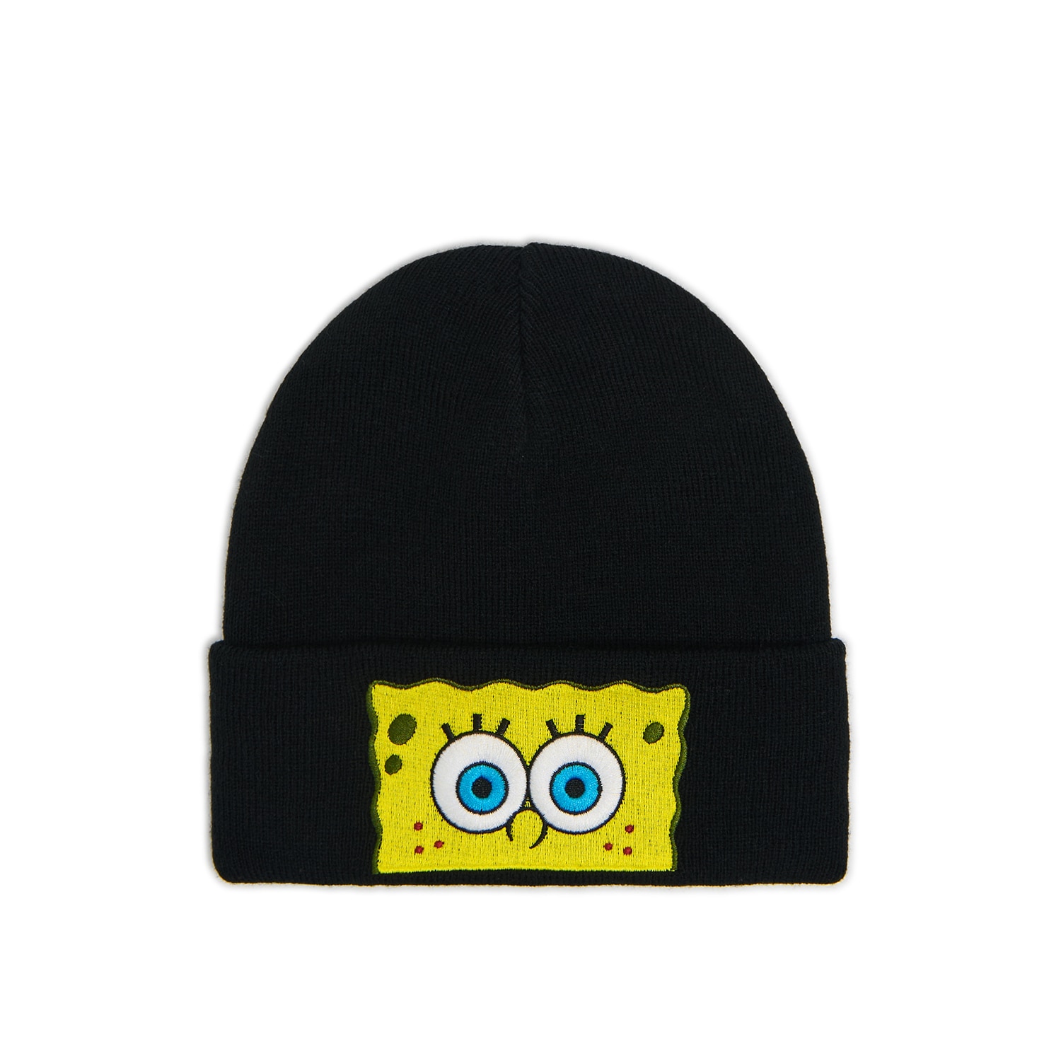 Cropp - Шапка beanie с нашивка SpongeBob SquarePants - черeн