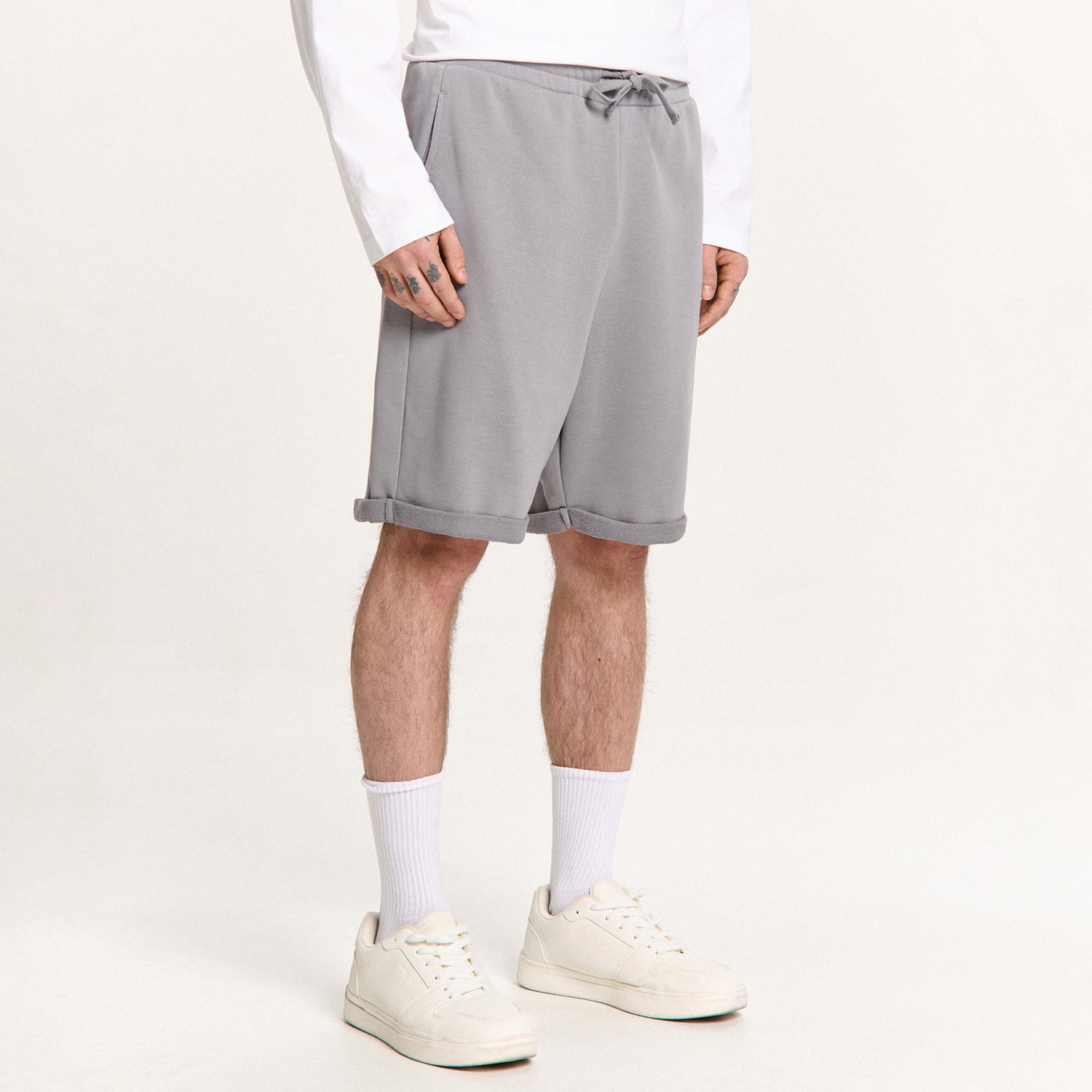 Cropp - Спортни къси панталони - средно сиво