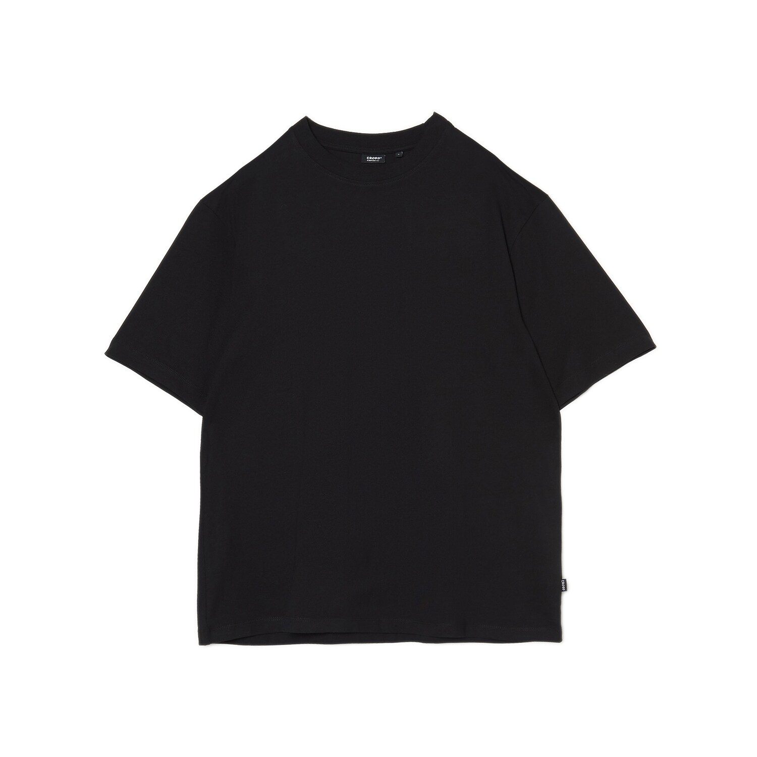 Cropp - Тениска basic - черeн
