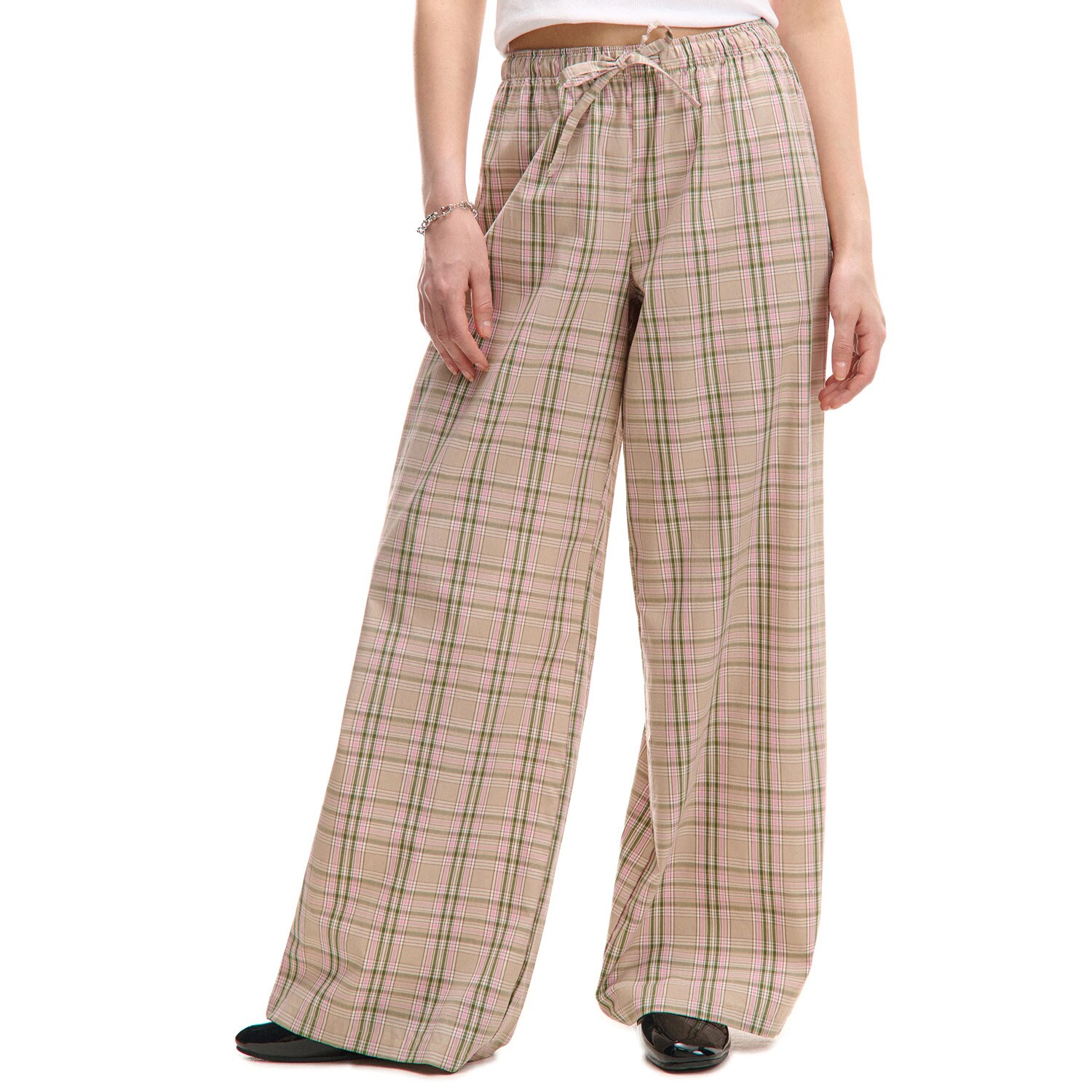 Cropp - Кариран панталон - бежово