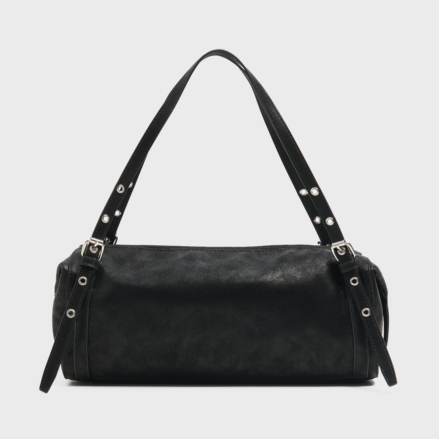 Cropp - Черна чанта bowling bag - черeн