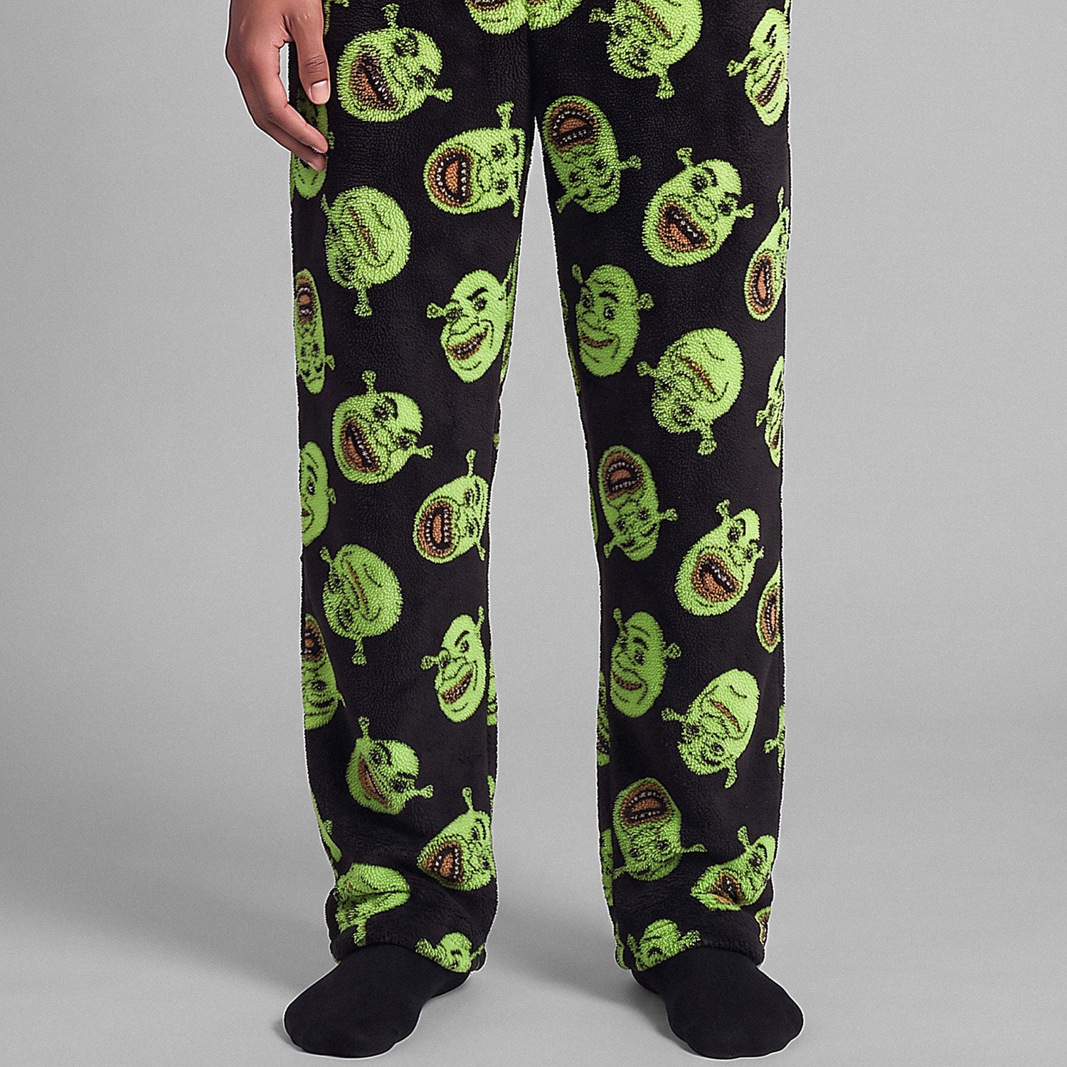 Cropp - Панталони за пижама Shrek - черeн