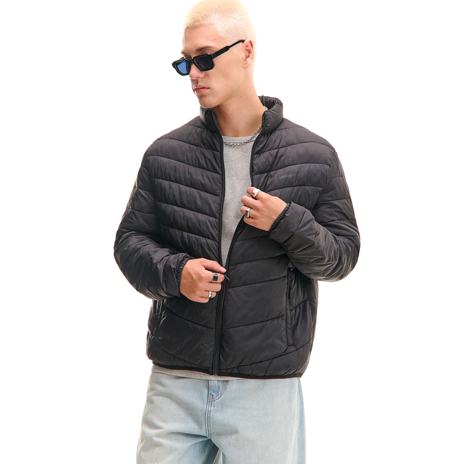 Cropp - Яке с висока яка - черeн