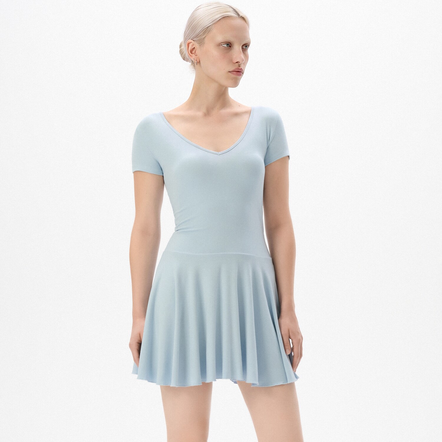 Cropp - Изчистена мини рокля - бледосиньо