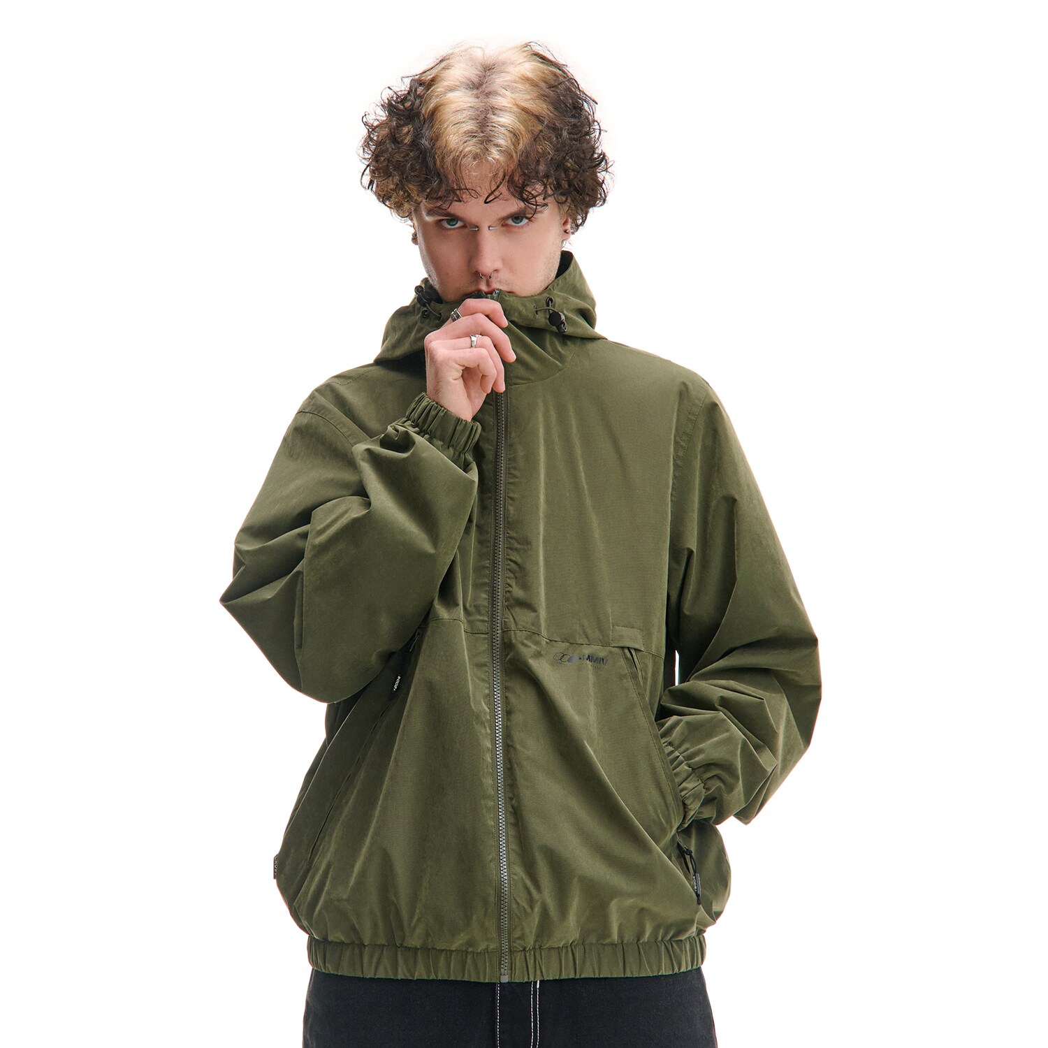 Cropp - Яке с качулка - маслинено