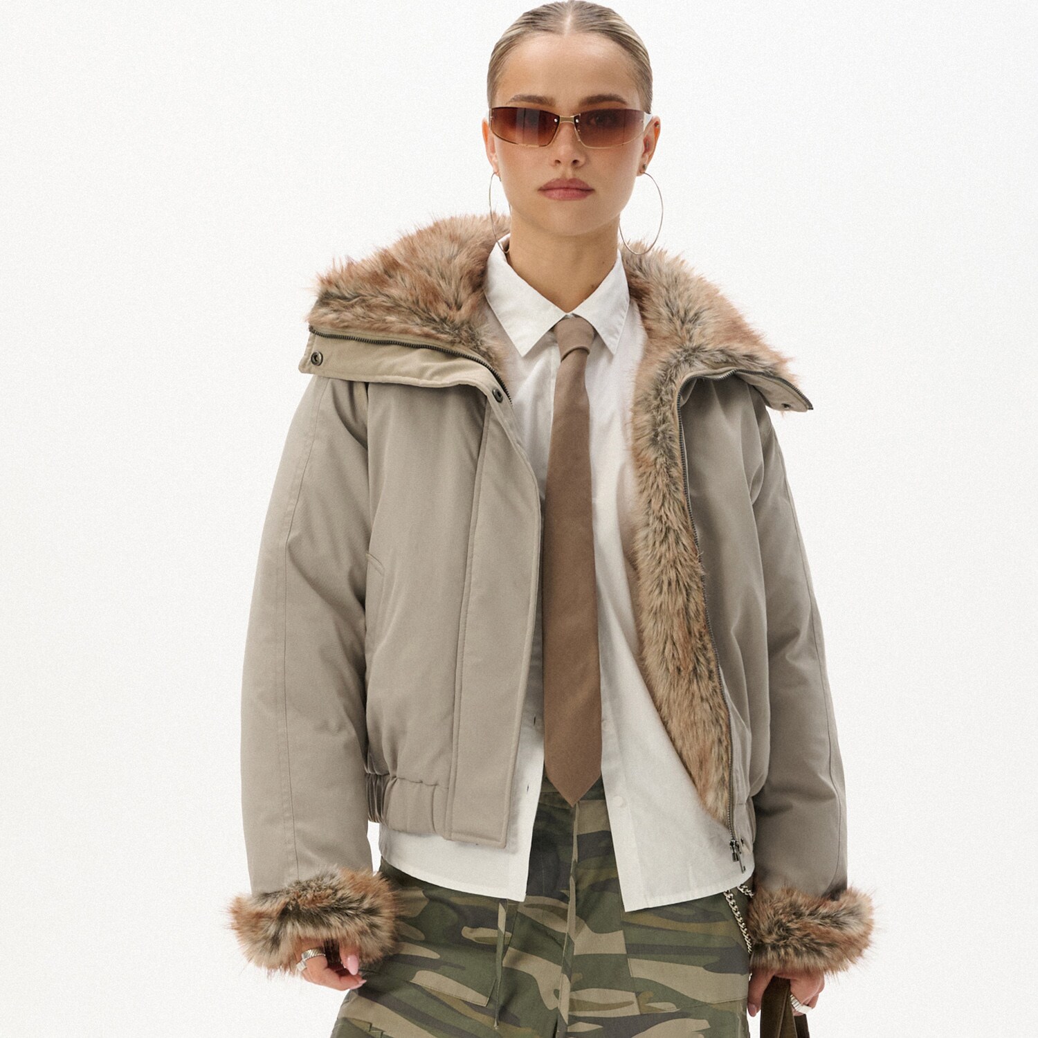Cropp - Яке бомбър - бежово