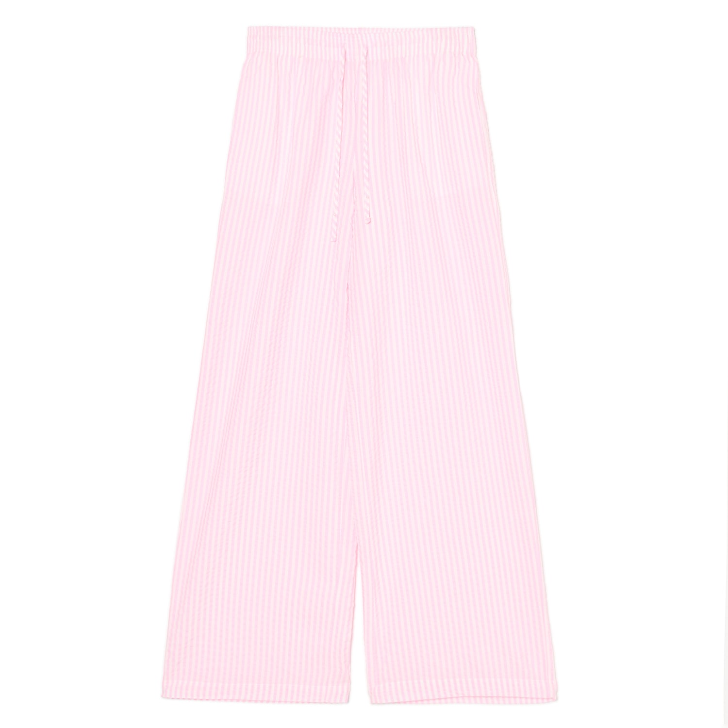 Cropp - Раиран панталон - пастелнорозово