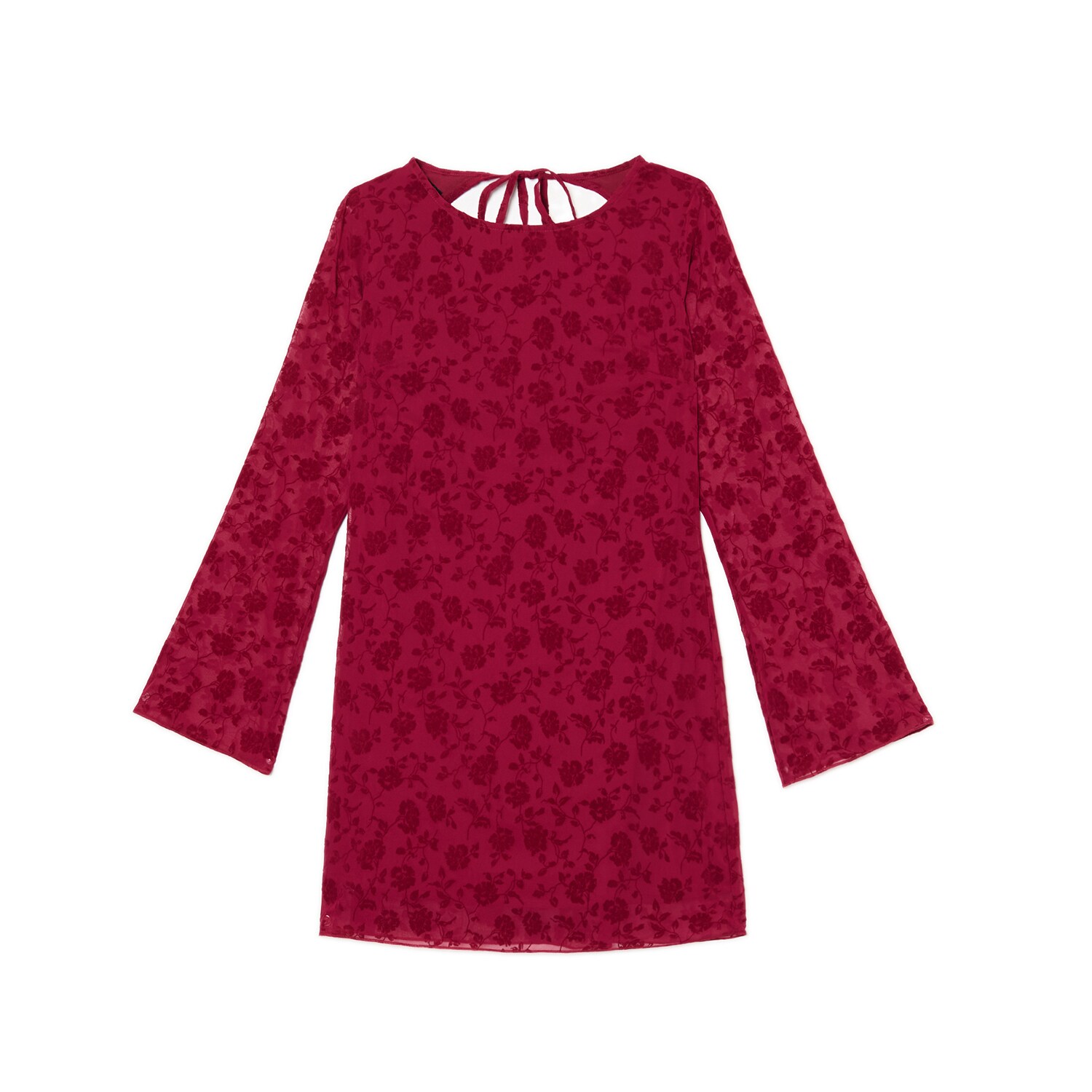 Cropp - Мини рокля с флорален десен - средно сиво