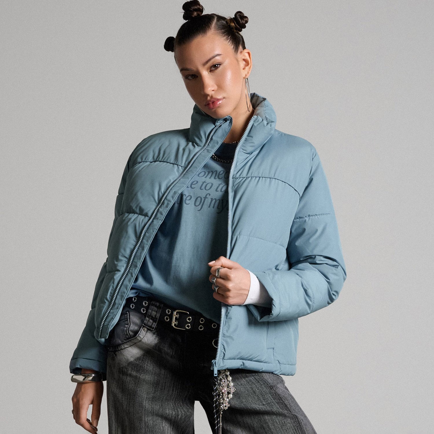 Cropp - Капитонирано яке puffer - нави