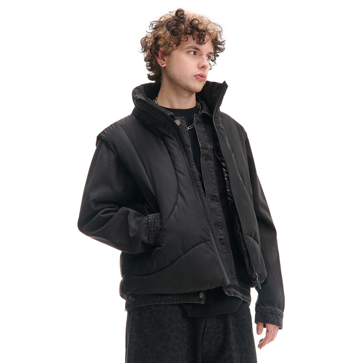 Cropp - Жилетка - черeн