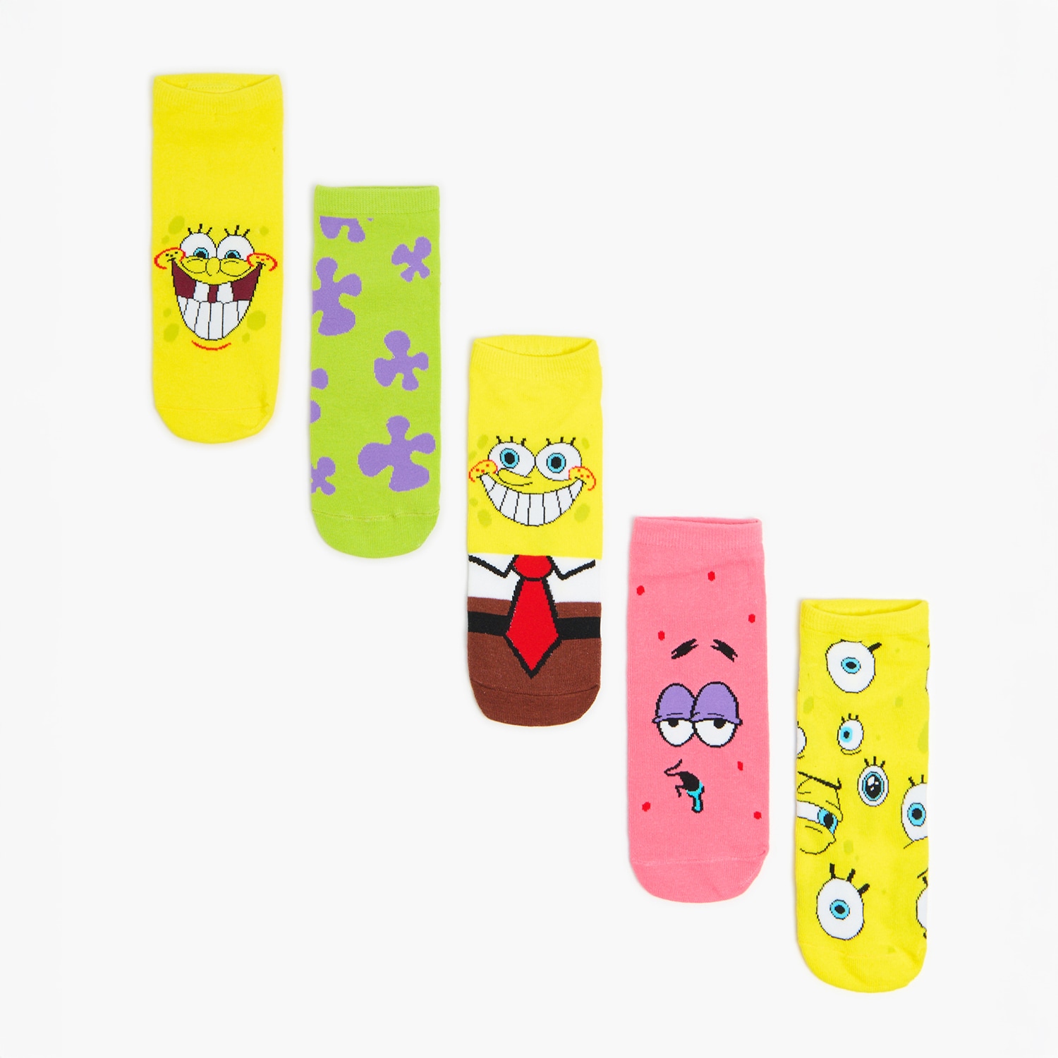Cropp - Чорапи С Шарка, 5 Чифта Spongebob Squarepants