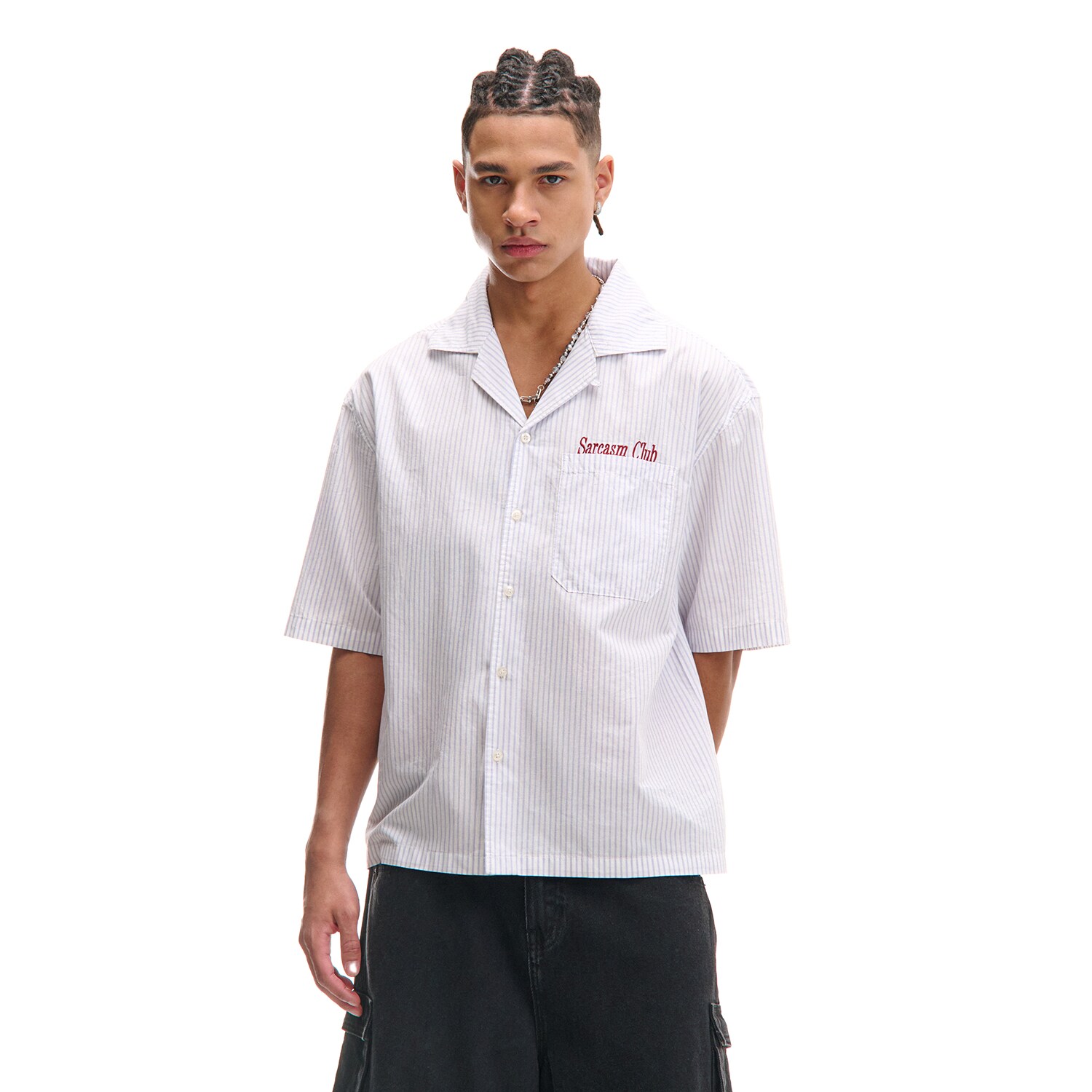 Cropp - Риза на райе - бял