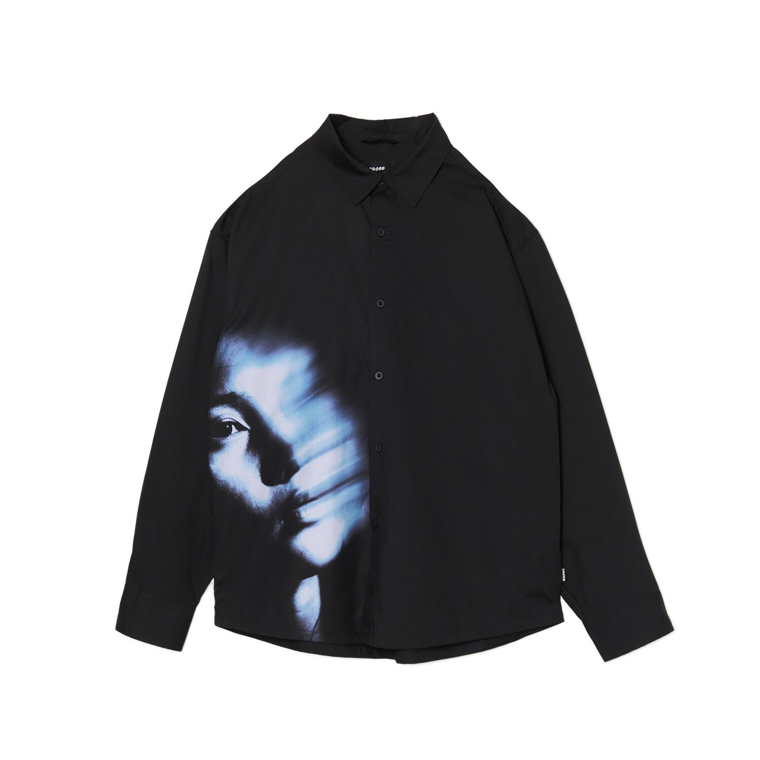 Cropp - Риза с принт - черeн