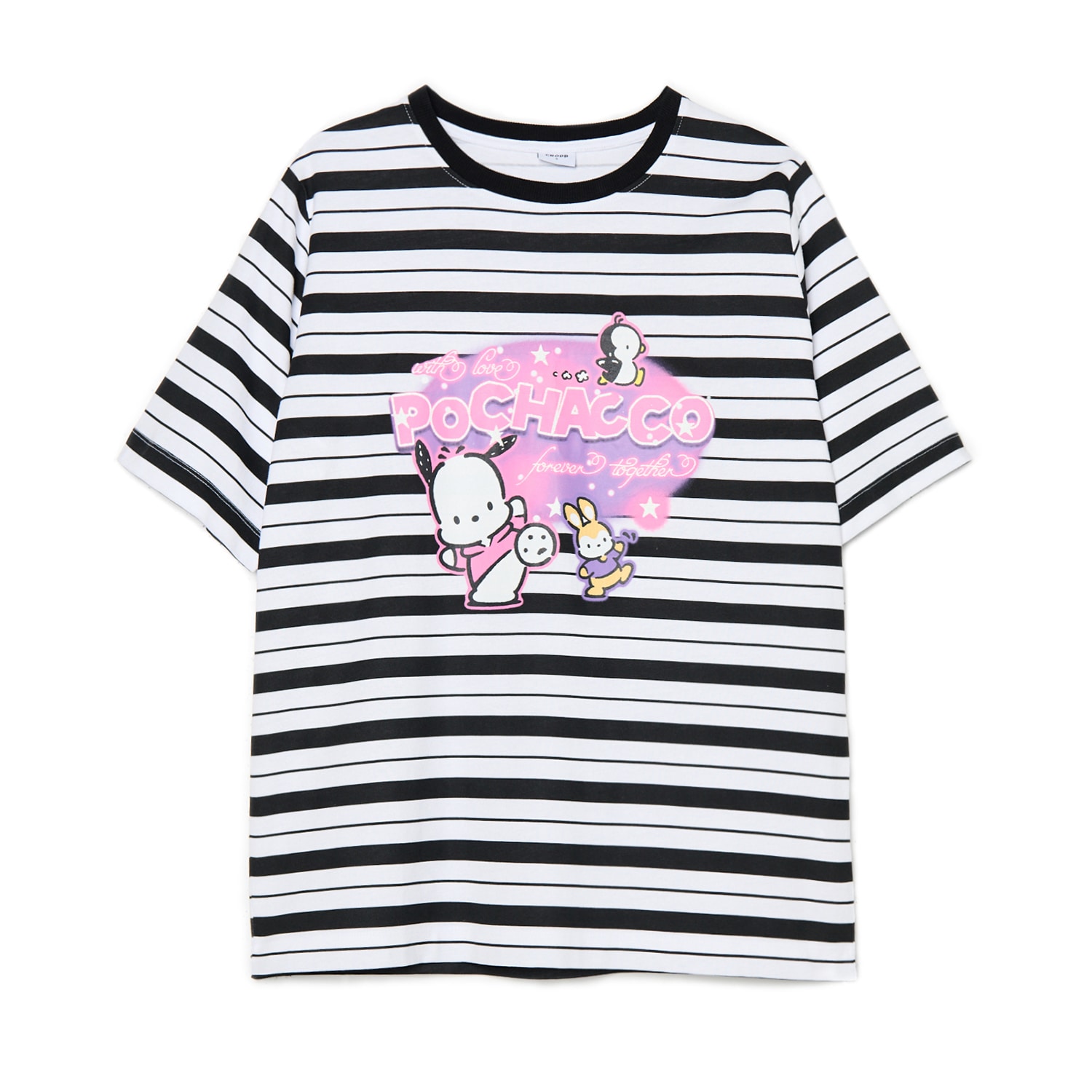 Cropp - Тениска на райе Pochacco - многоцветен