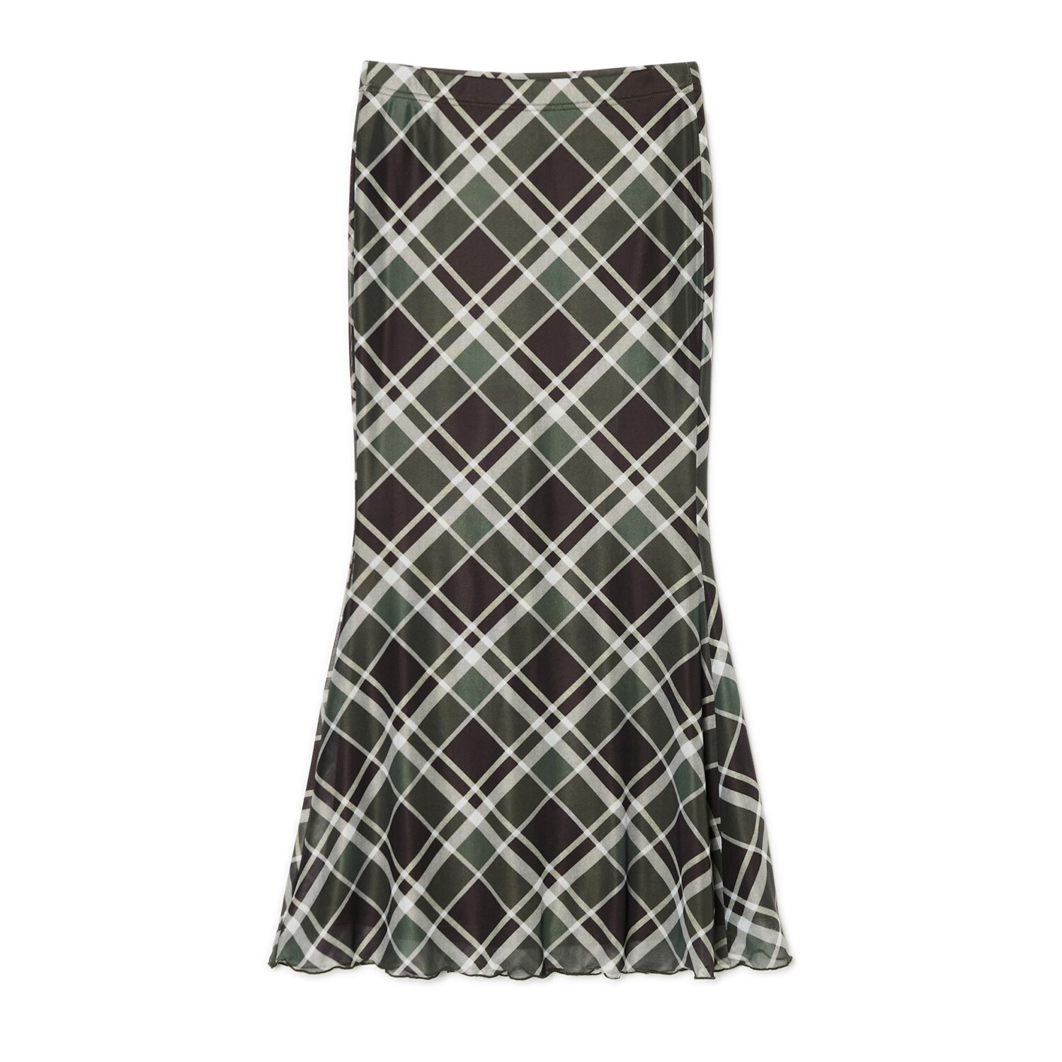 Cropp - Карирана пола - тъмнозелено