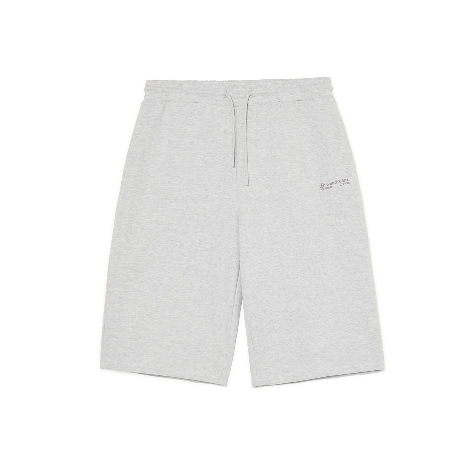 Cropp - Къси панталонки с нашивка - Светло сиво