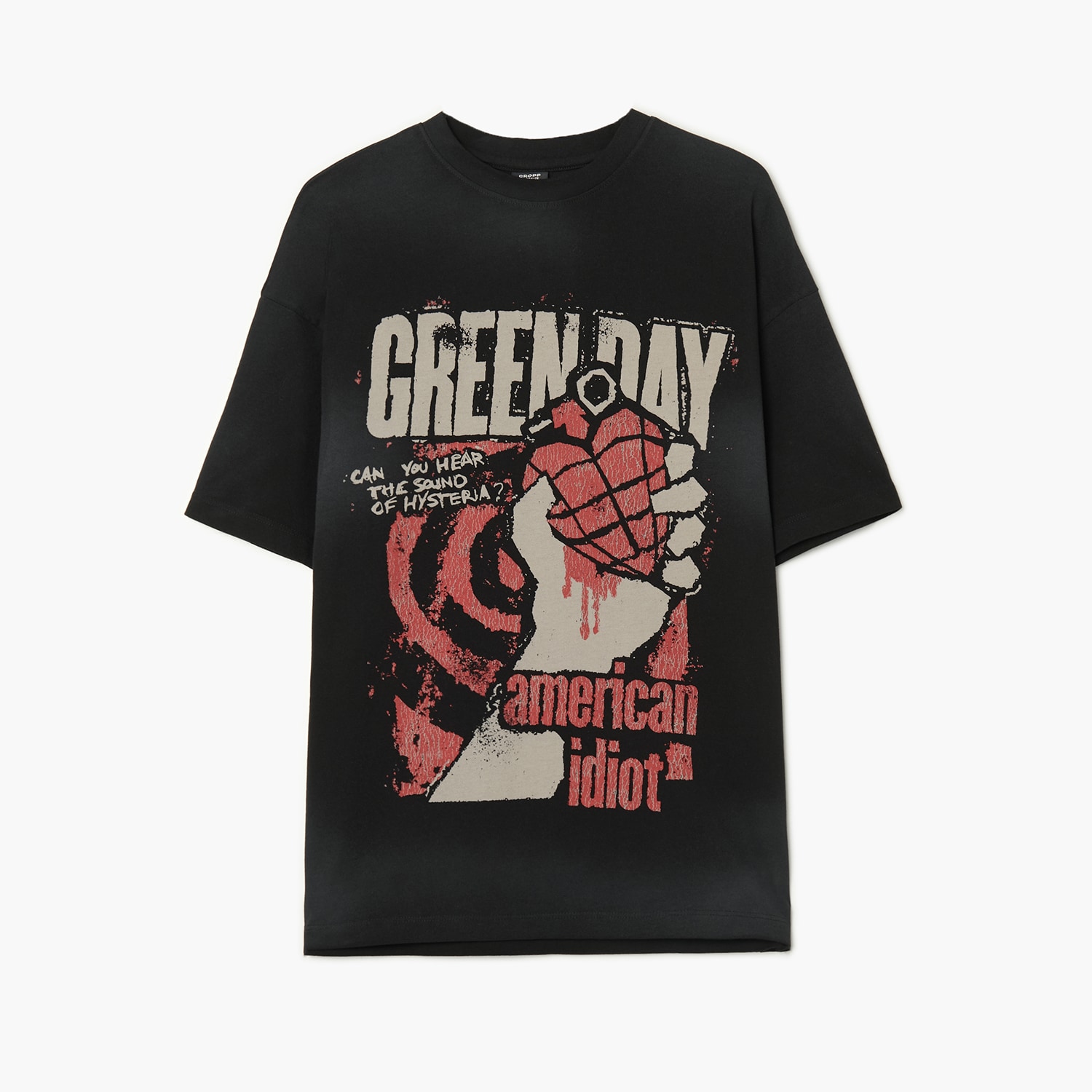 Cropp - Черна тениска с принт Green Day - черeн