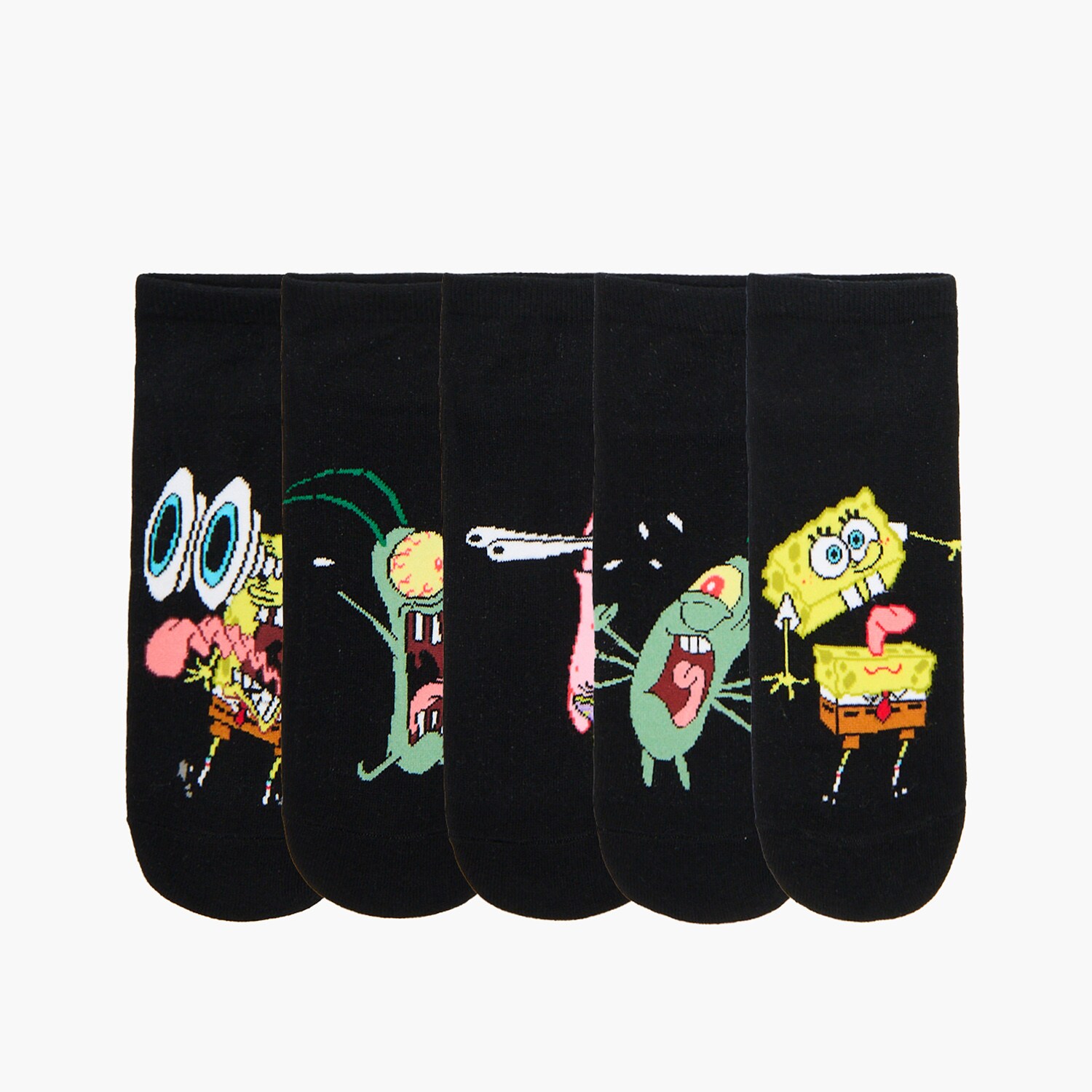 Cropp - Чорапи, 5 чифта3 SpongeBob SquarePants - черeн