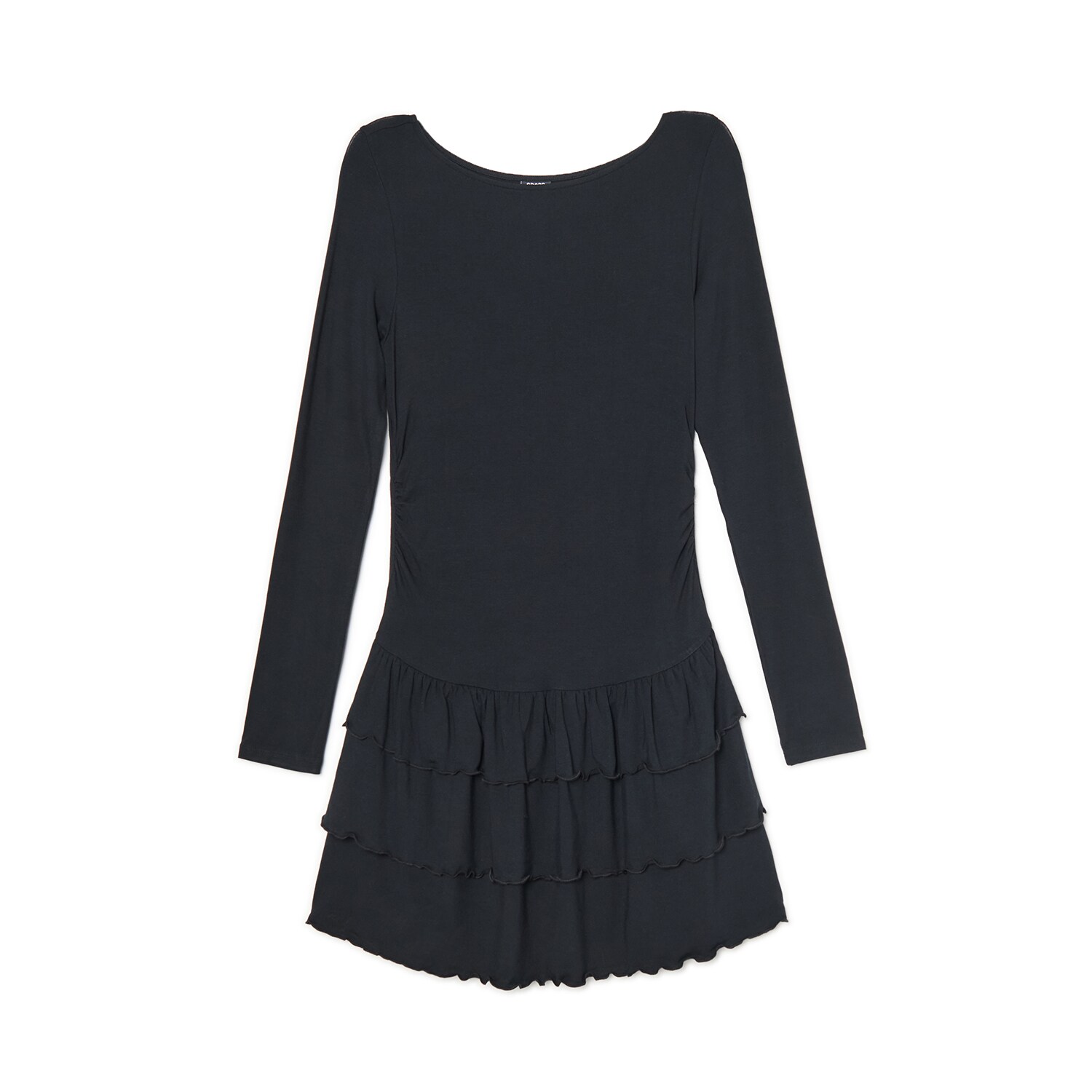 Cropp - Мини рокля с дълги ръкави - черeн