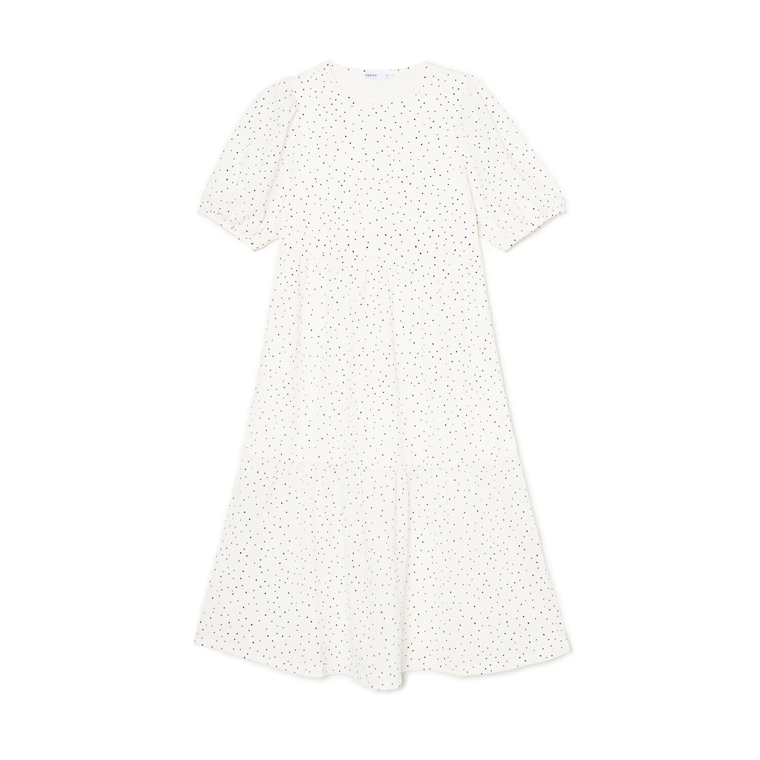 Cropp - Рокля на точки - бял