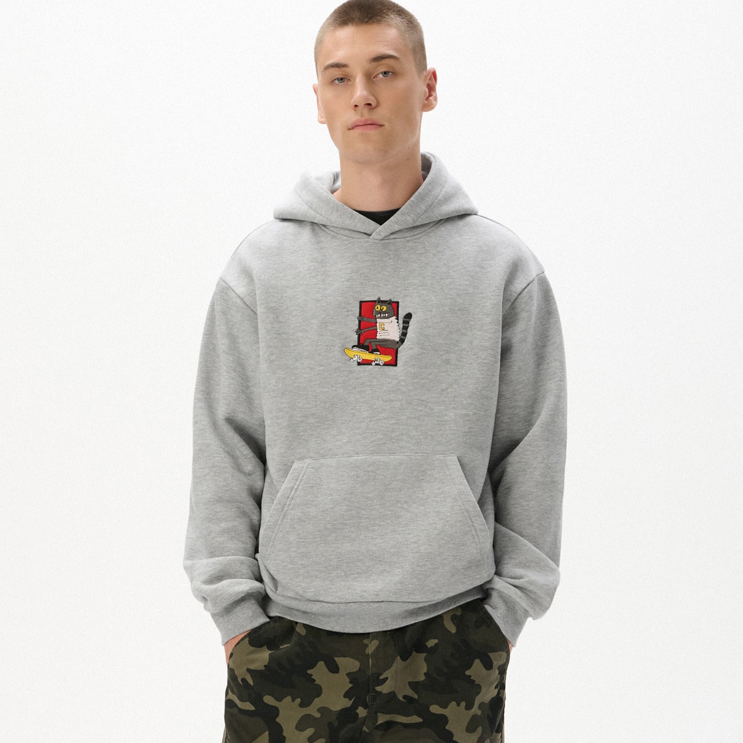 Cropp - MEN`S JOGGING TOP - Светло сиво