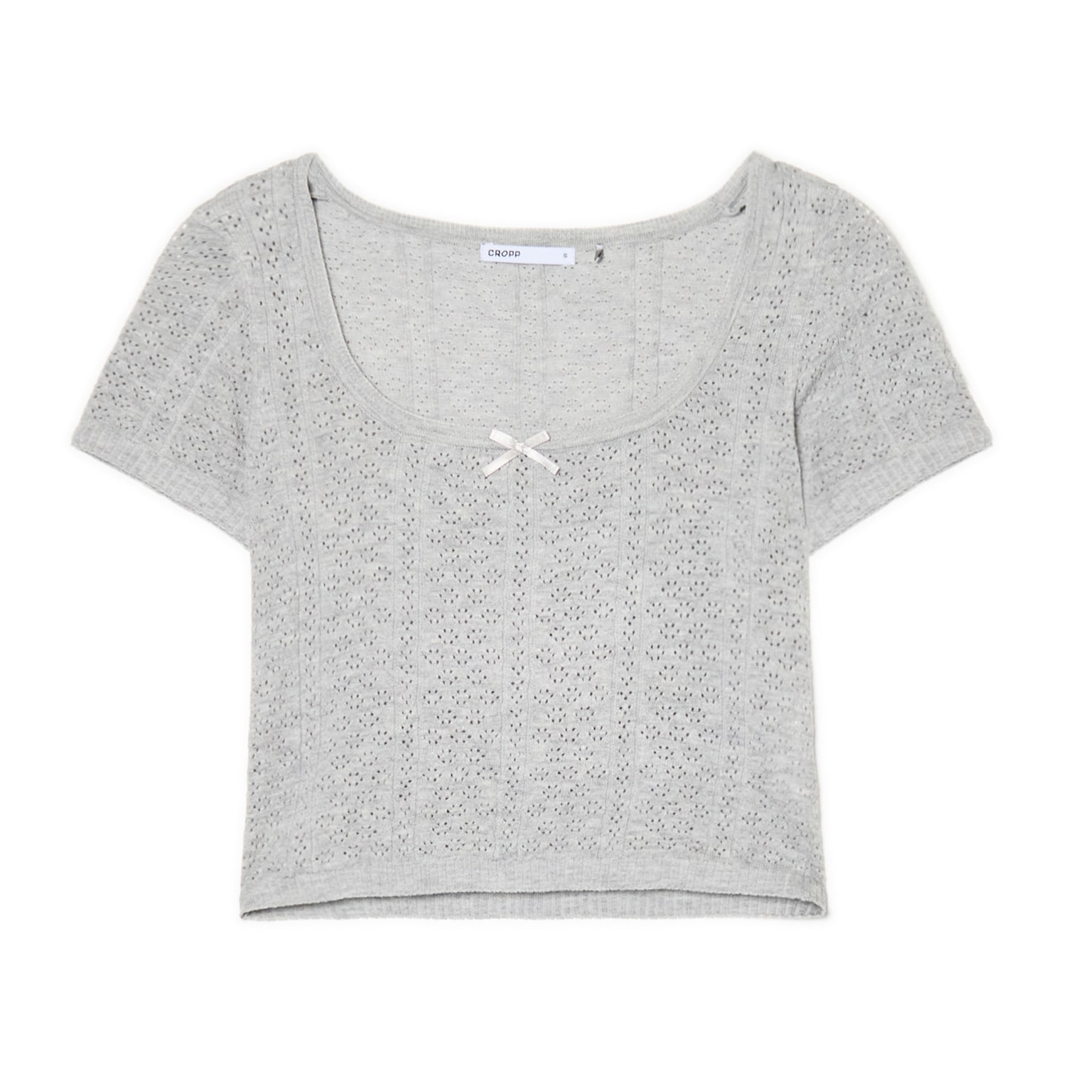 Cropp - Тениска - Светло сиво