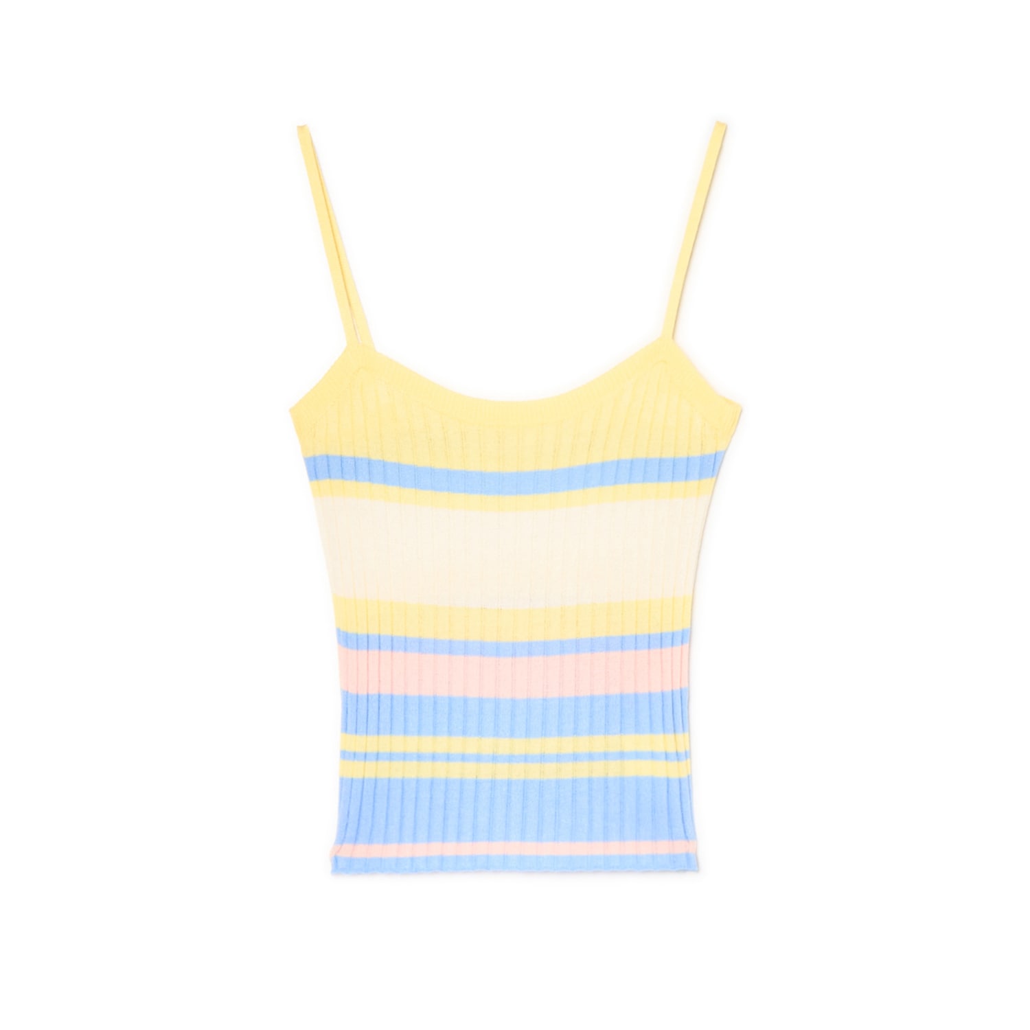 Cropp - Топ с тънки презрамки - многоцветен