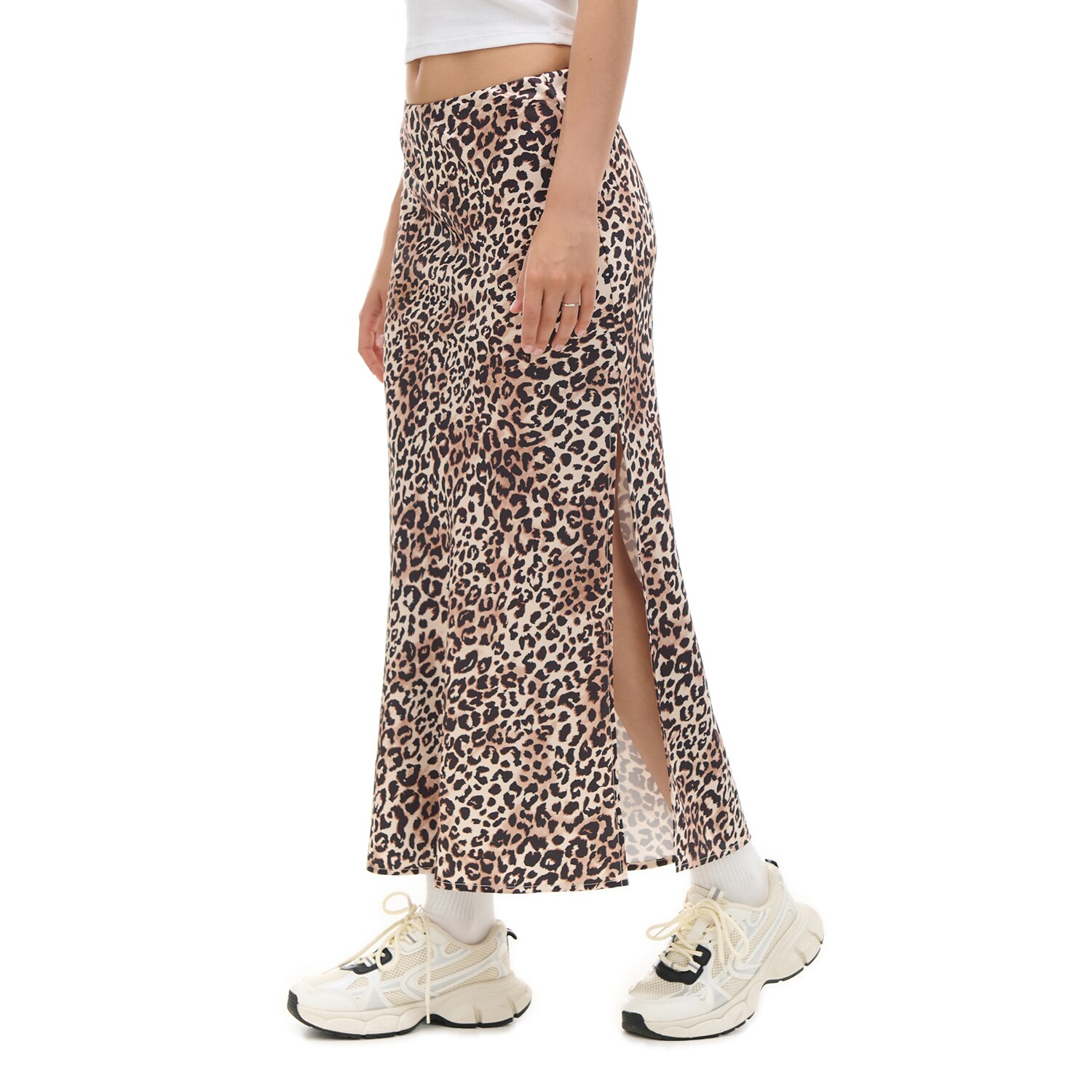 Cropp - Сатенена пола - бежово