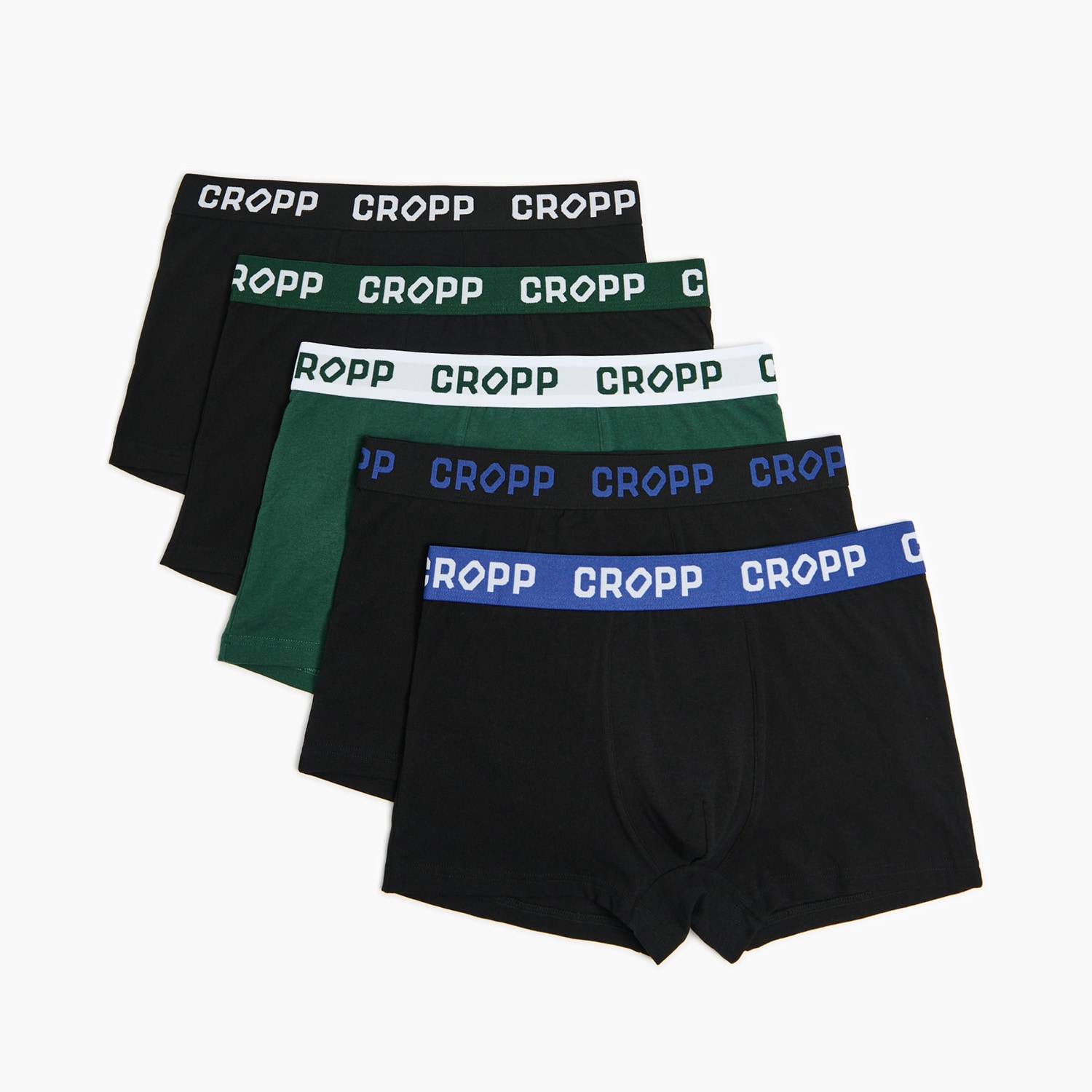 Cropp - Боксерки, 5 броя - тъмнозелено