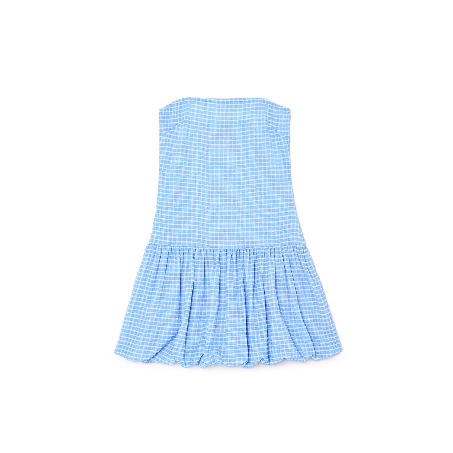 Cropp - Карирана рокля - светлосиньо