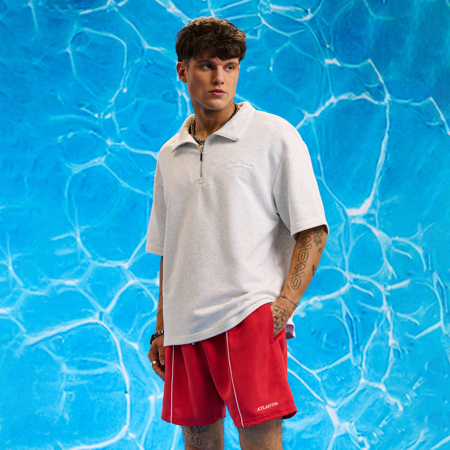 Cropp - Шорти за плуване - червeн