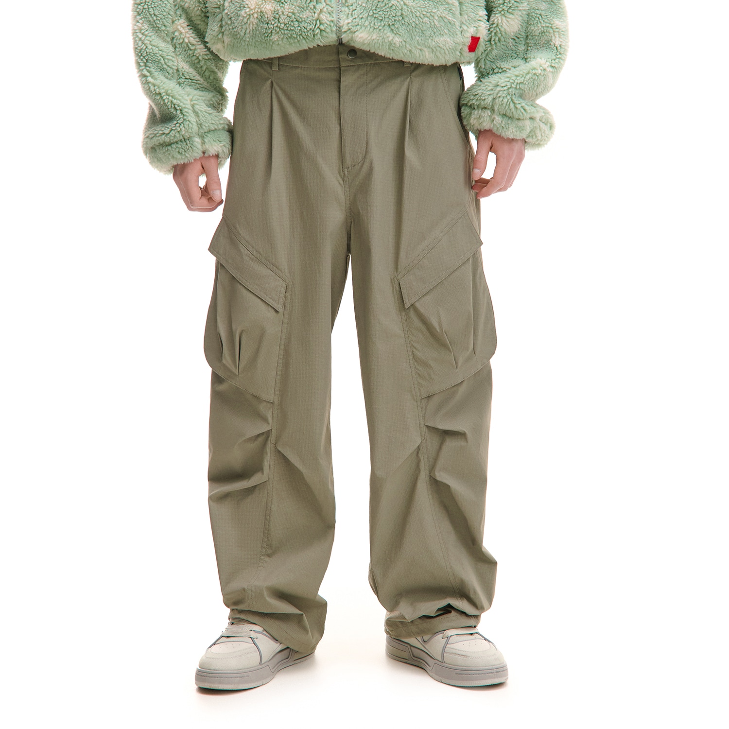 Cropp - Baggy панталони - ментовозелено