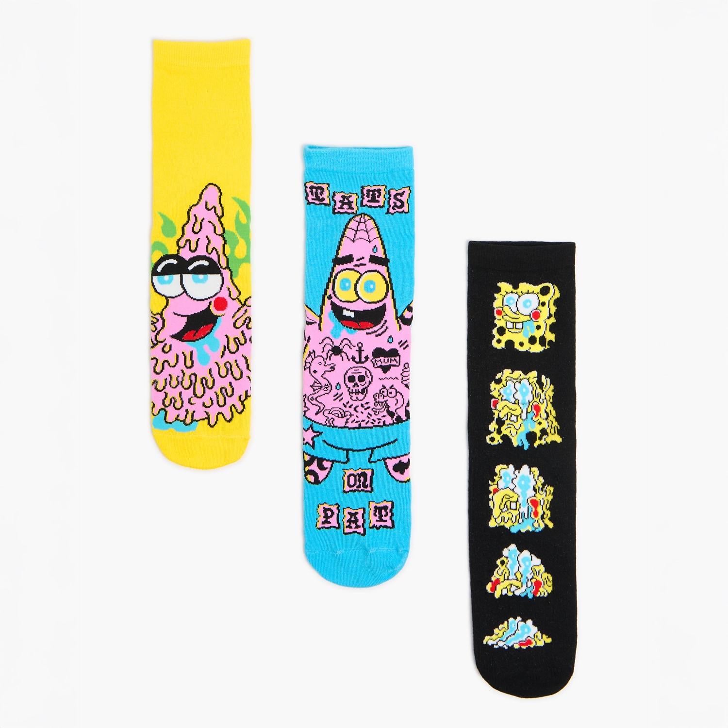 Cropp - Чорапи С Шарка, 3 Чифта Spongebob Squarepants
