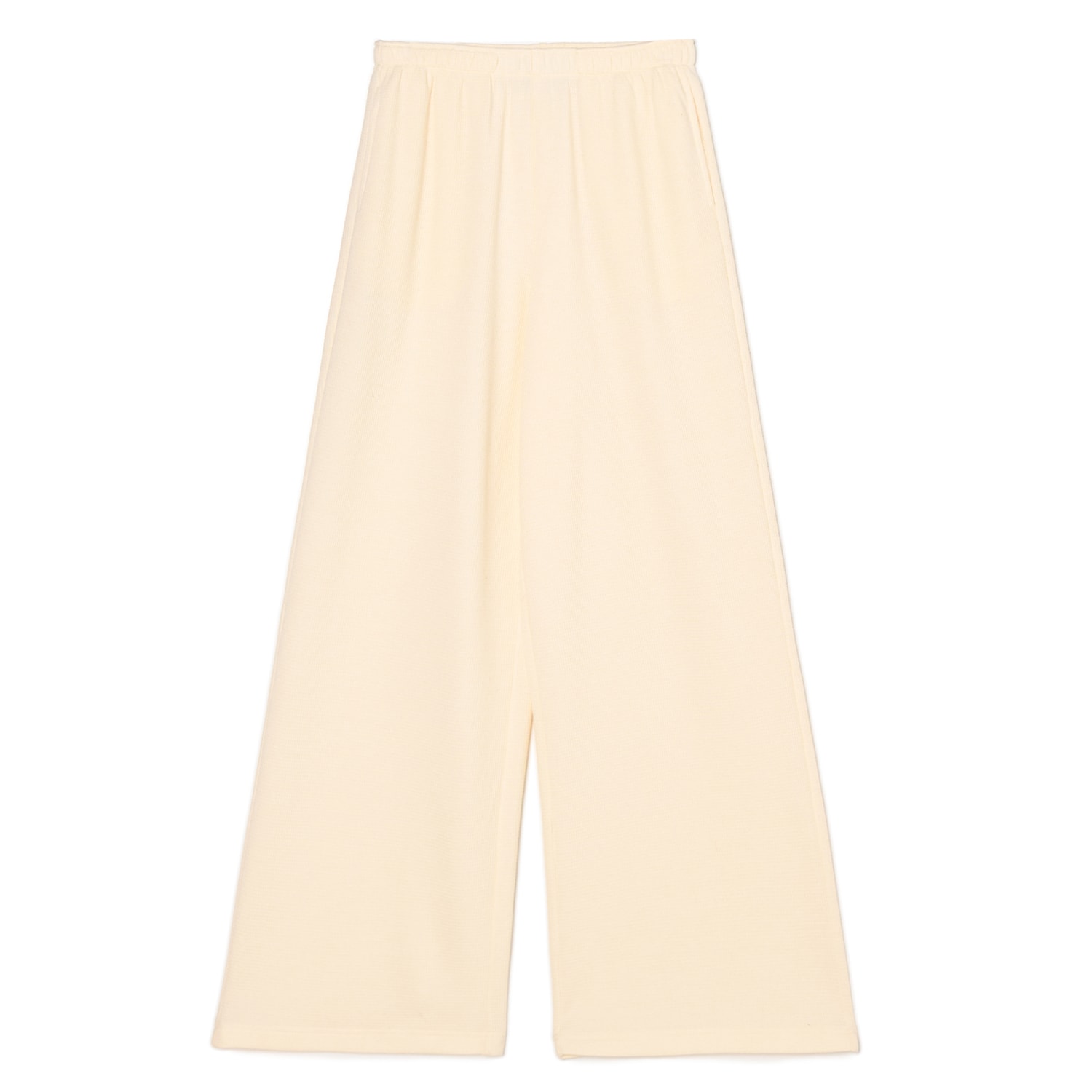 Cropp - Трикотажен панталон - кремаво