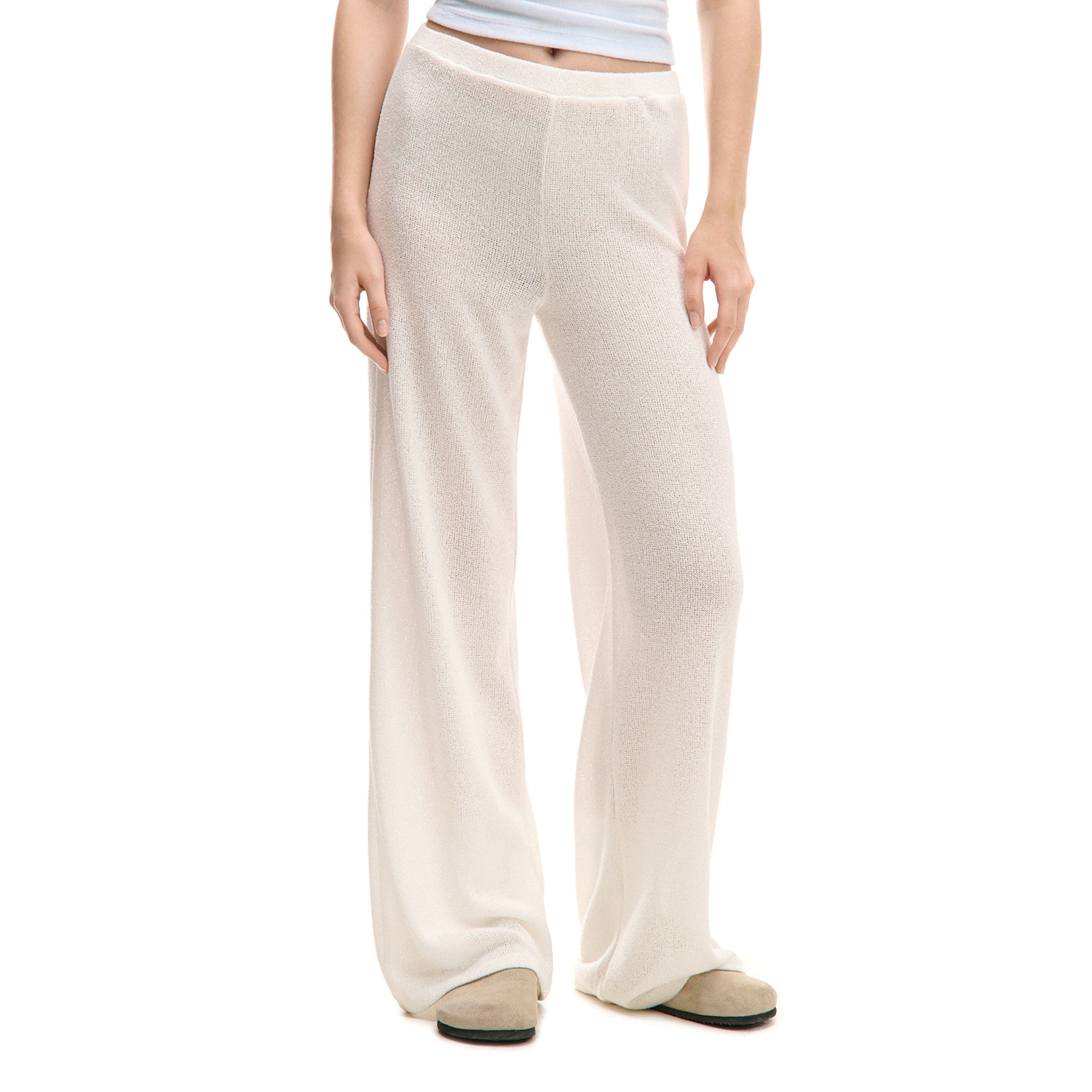 Cropp - Панталони - кремаво