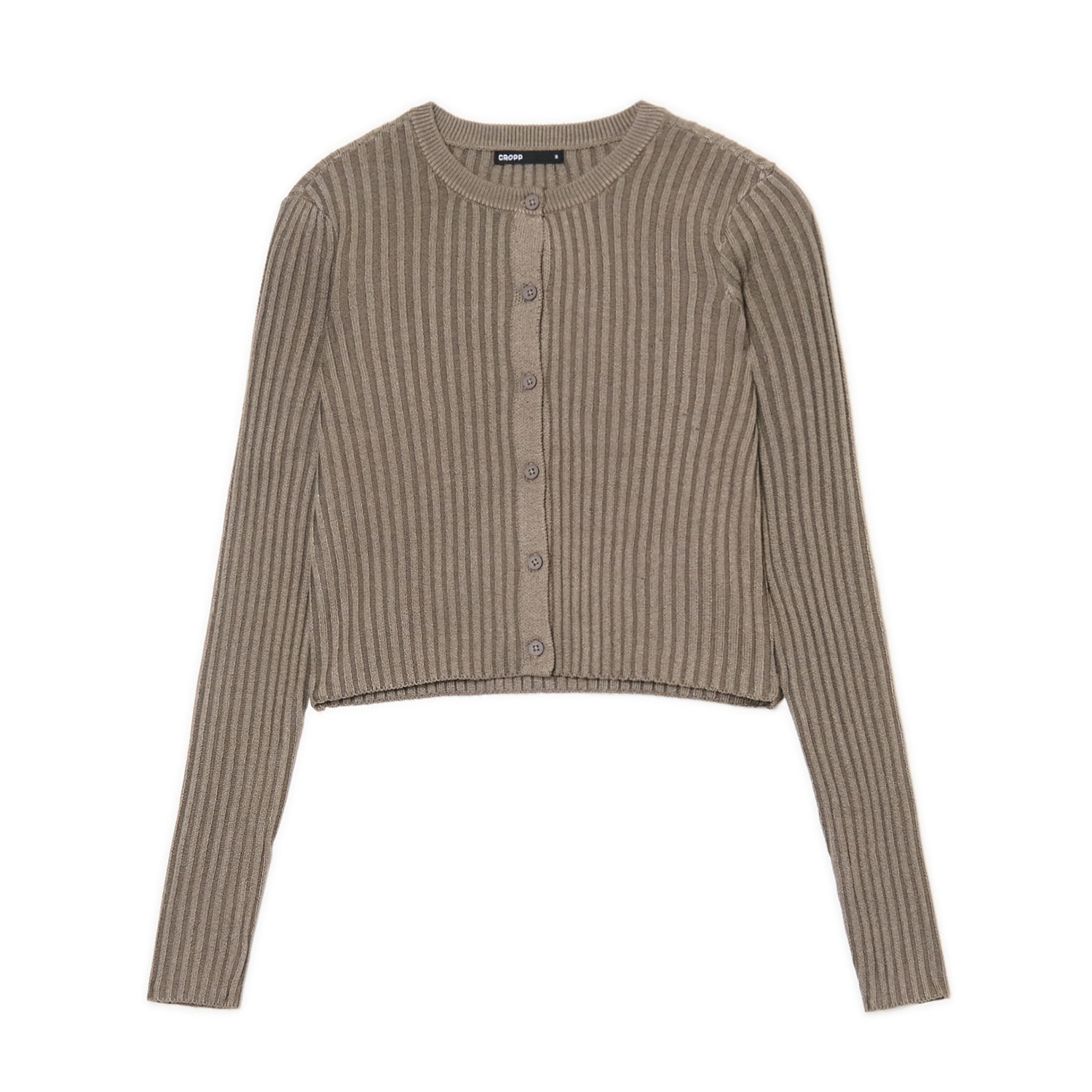 Cropp - Къс пуловер - пепелнозелено