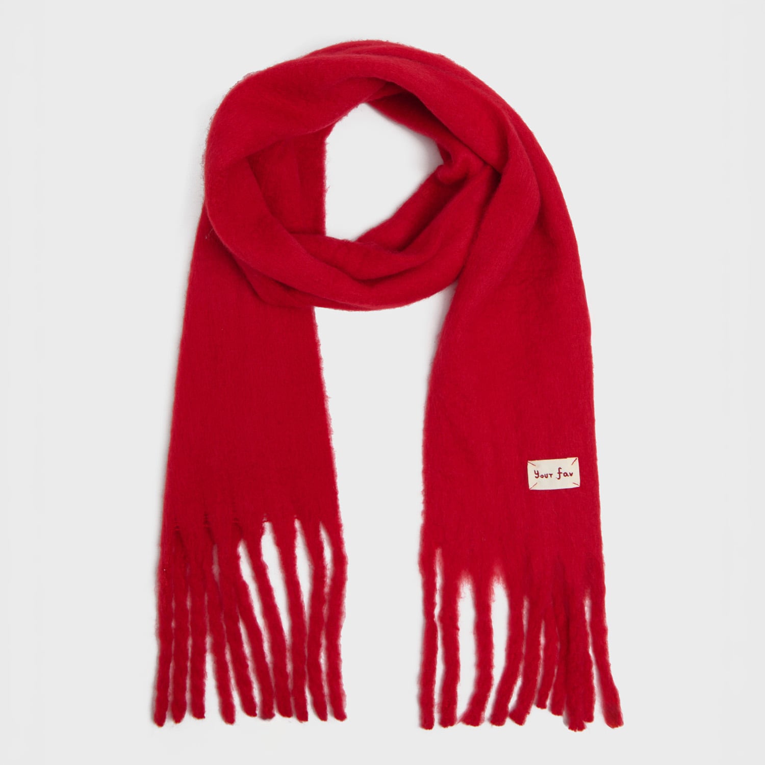 Cropp - Шал с ресни - червeн