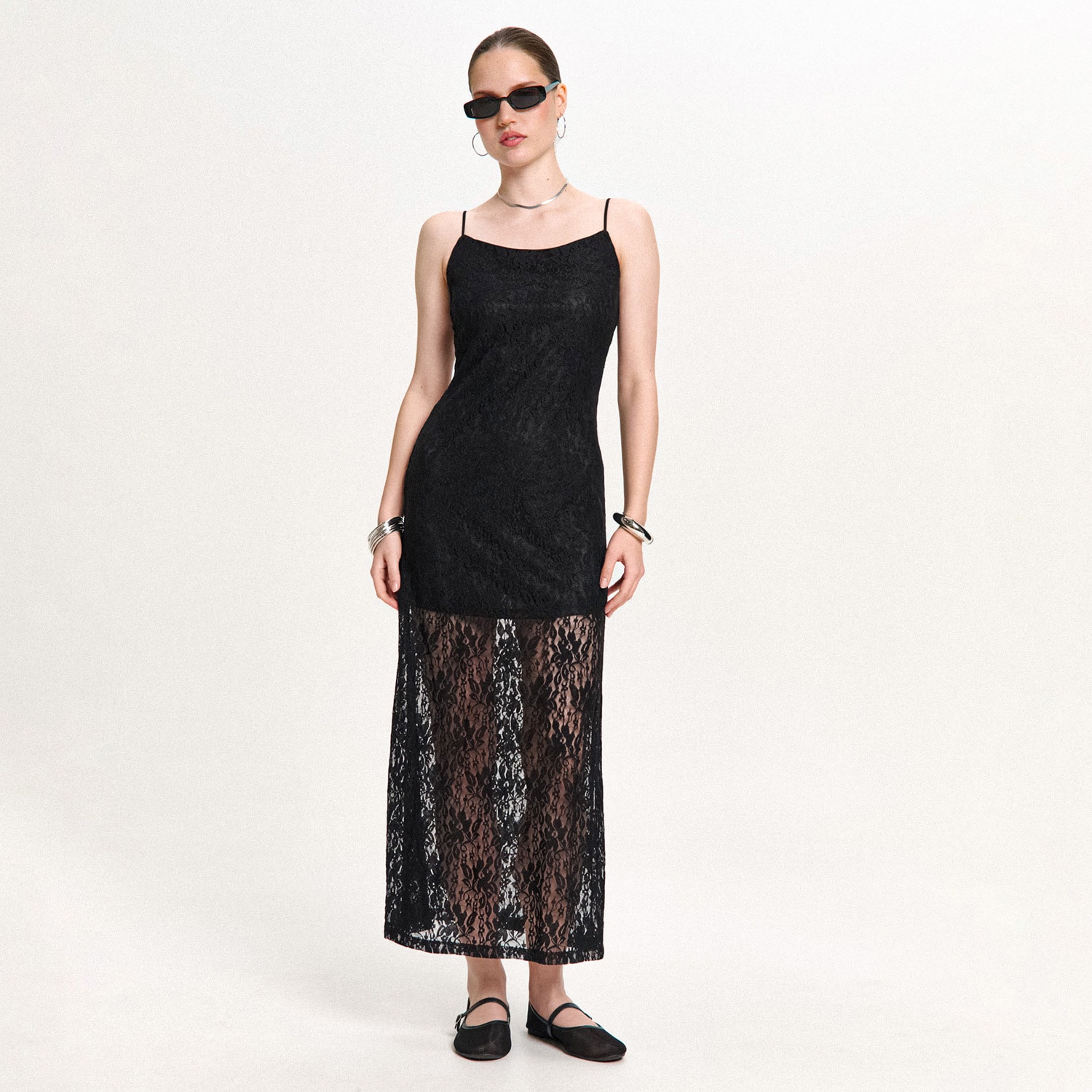 Cropp - LADIES` DRESS - черeн