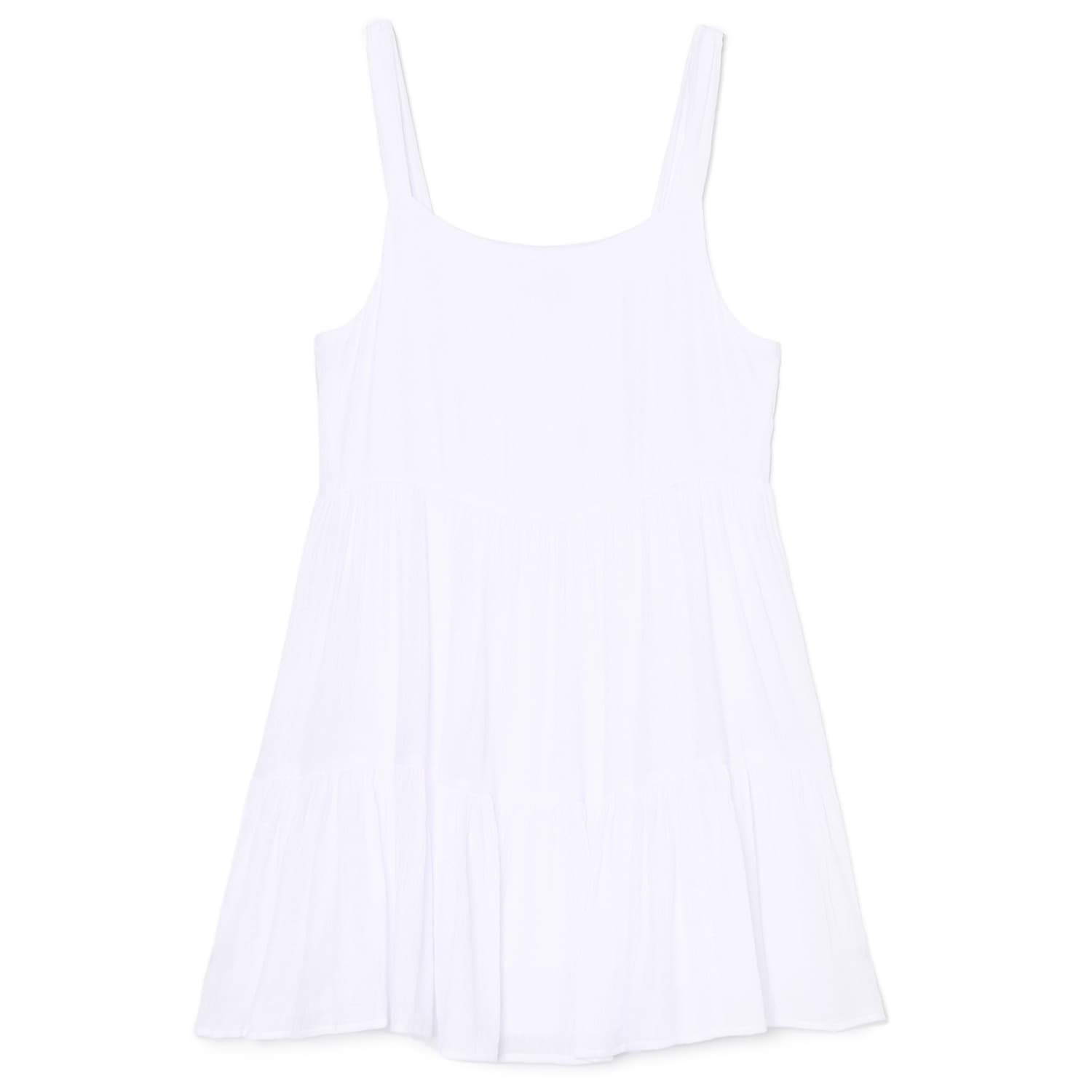 Cropp - Рокля с дипли - бял