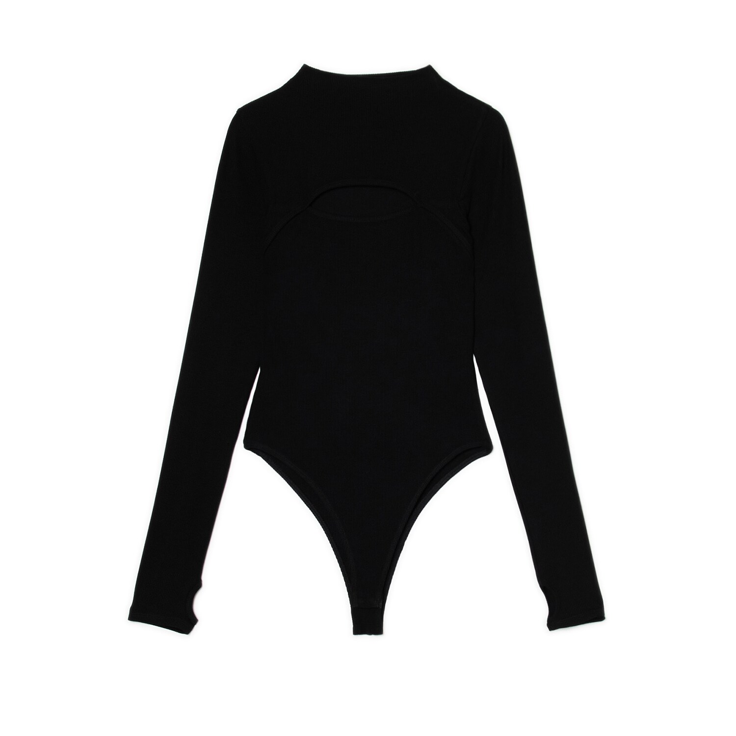 Cropp - Боди с дълъг ръкав - черeн