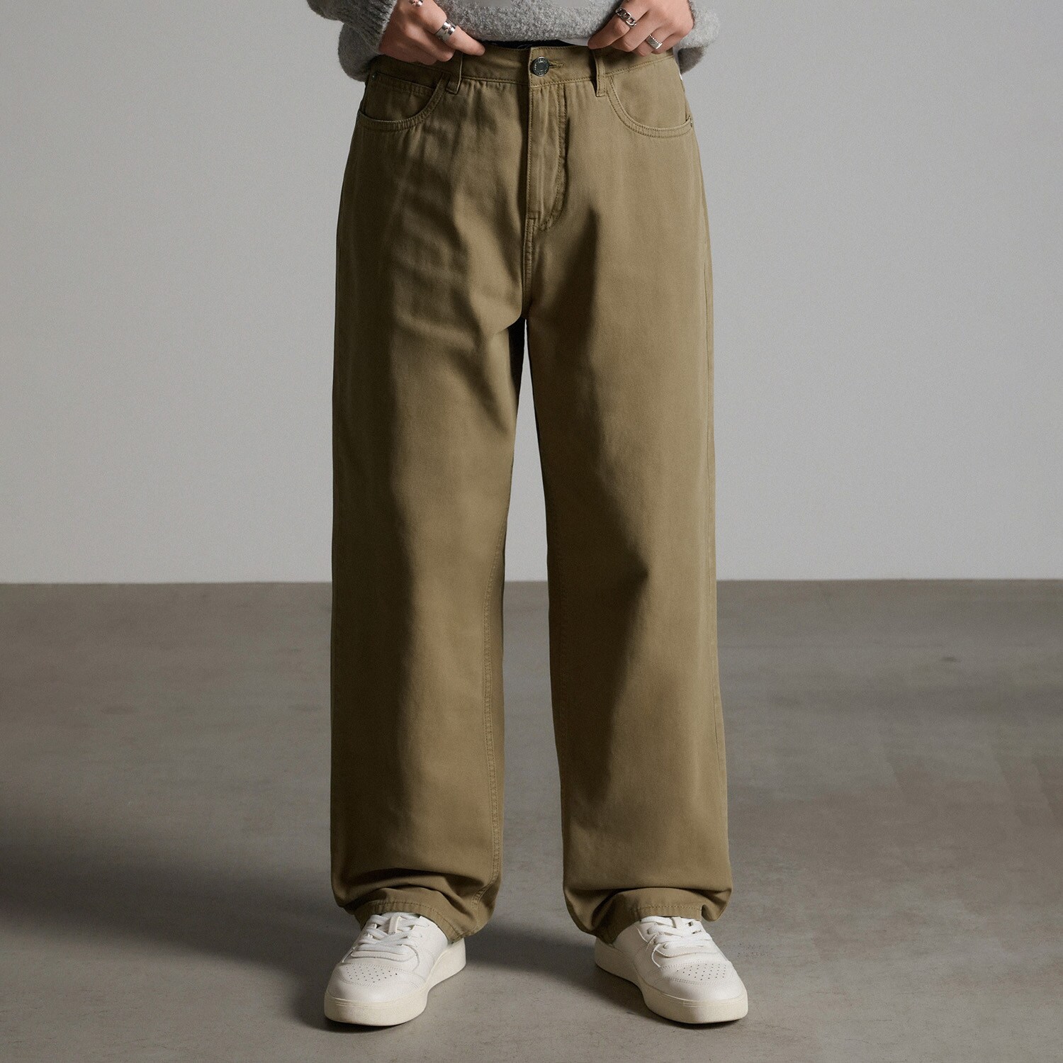 Cropp - Baggy панталони - бежово